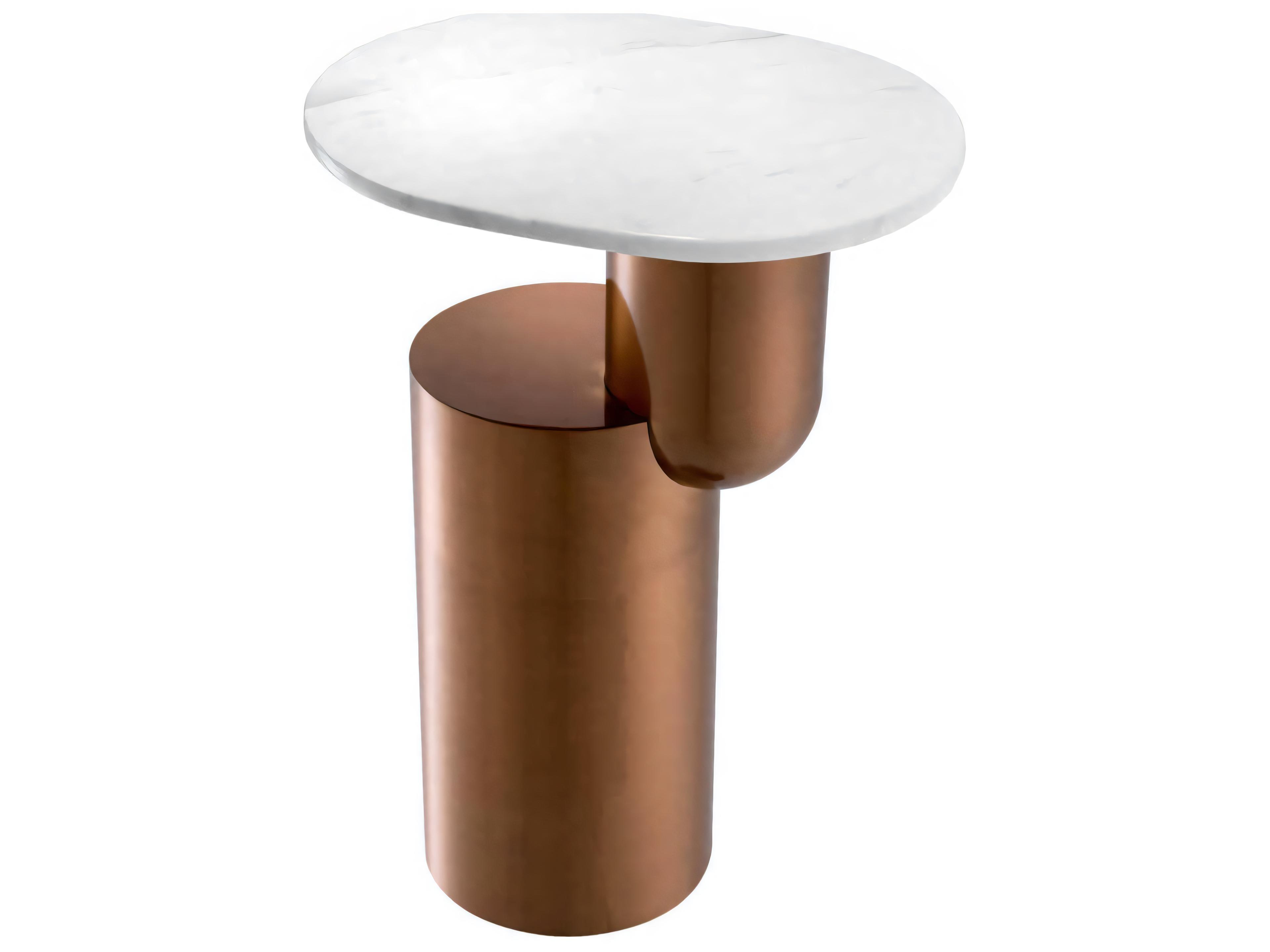 Eichholtz Tosca Brushed Copper Side Table