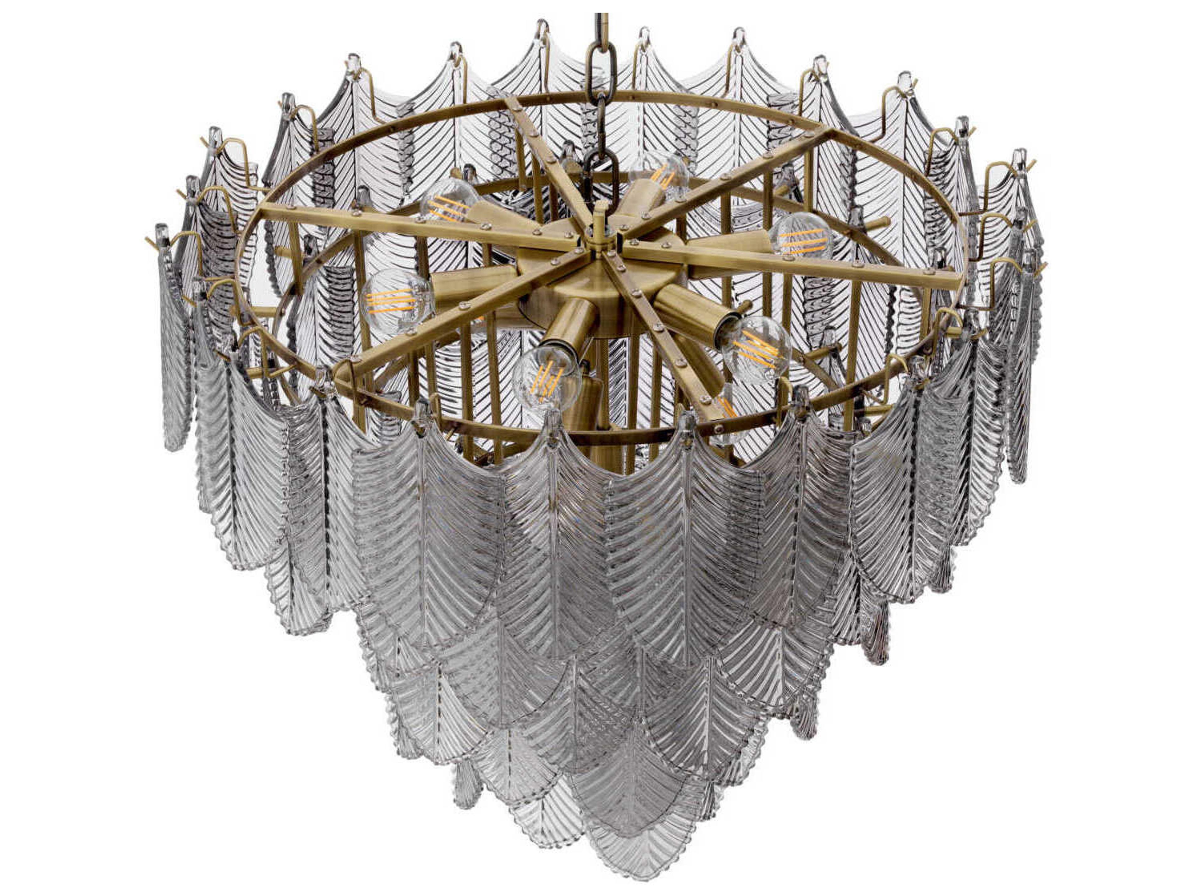 Eichholtz Verbier S Light Brushed Brass Chandelier