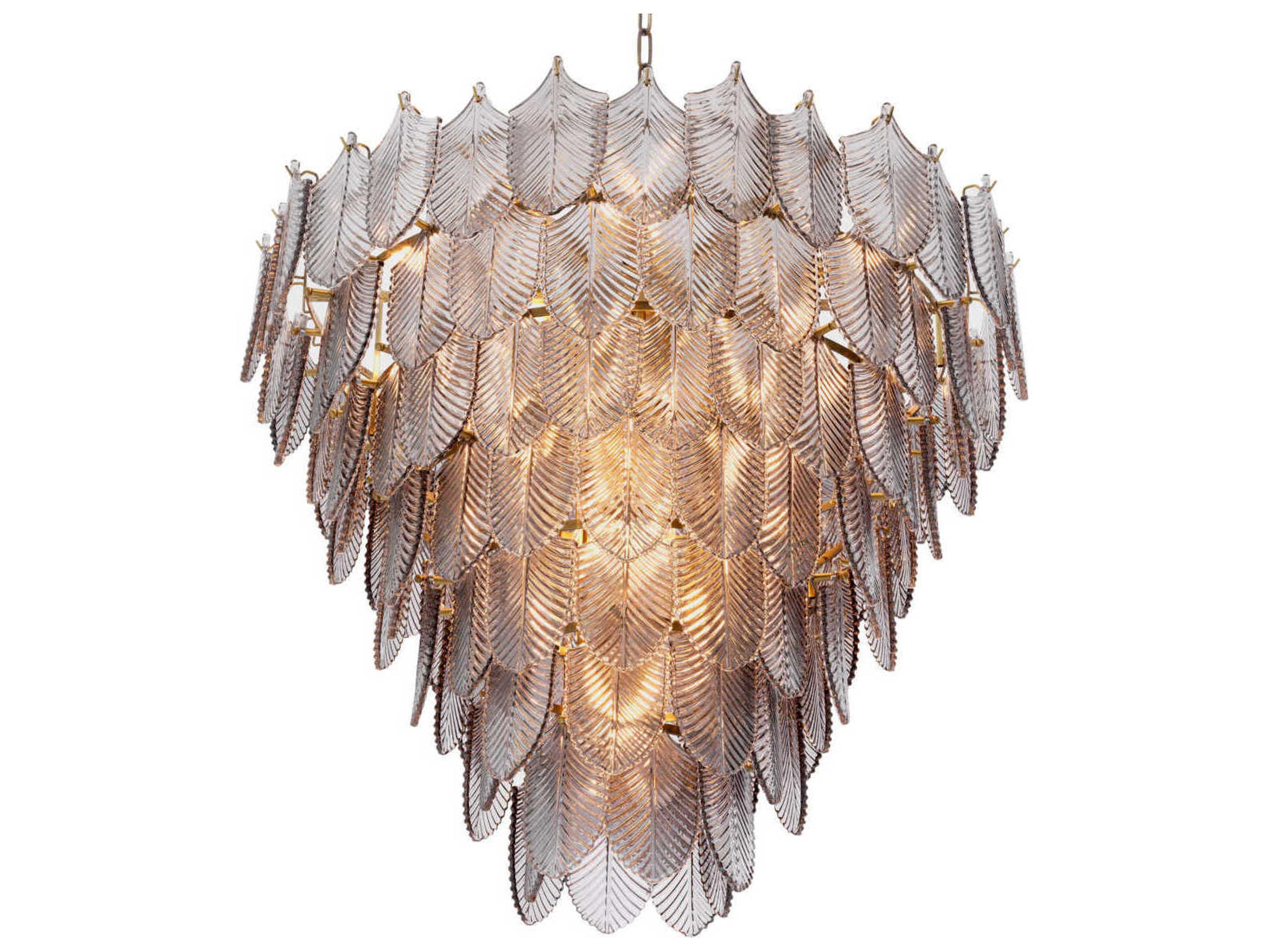 Eichholtz Verbier L Light Brushed Brass Chandelier