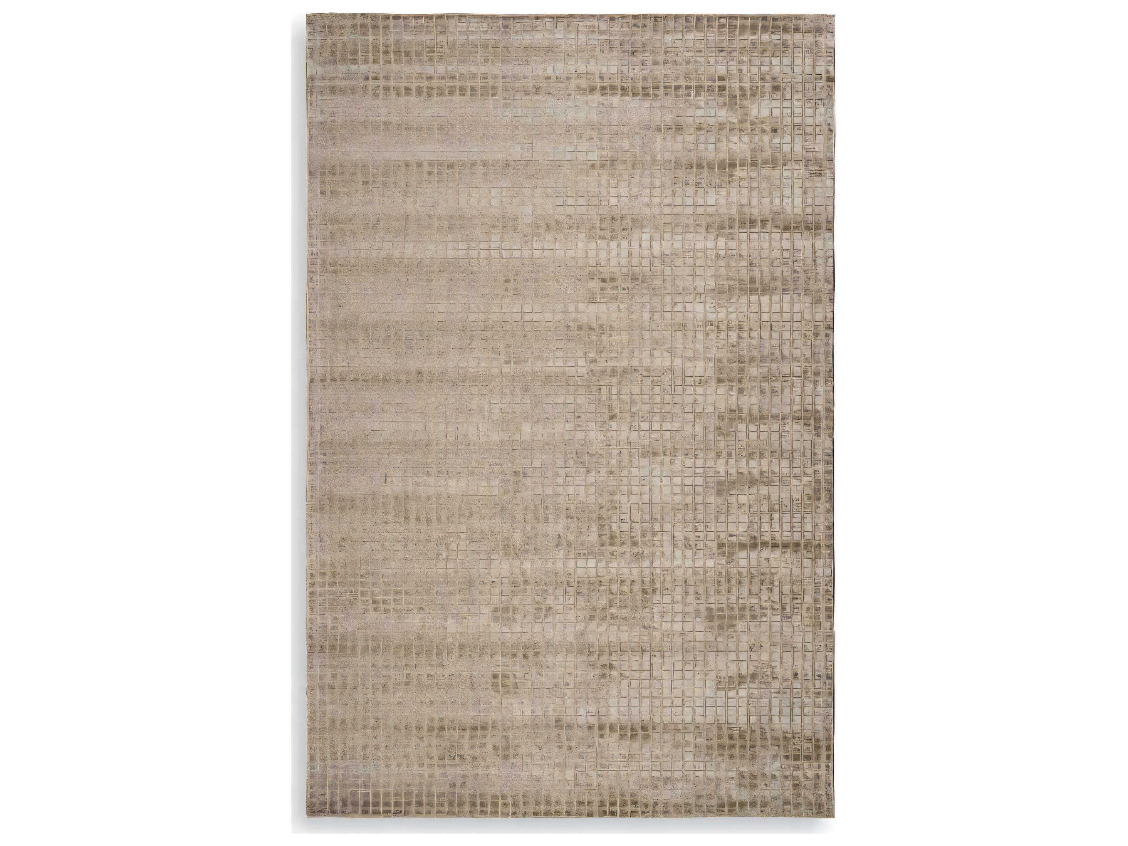 Crown Rug Hand-Woven Grey Viscose