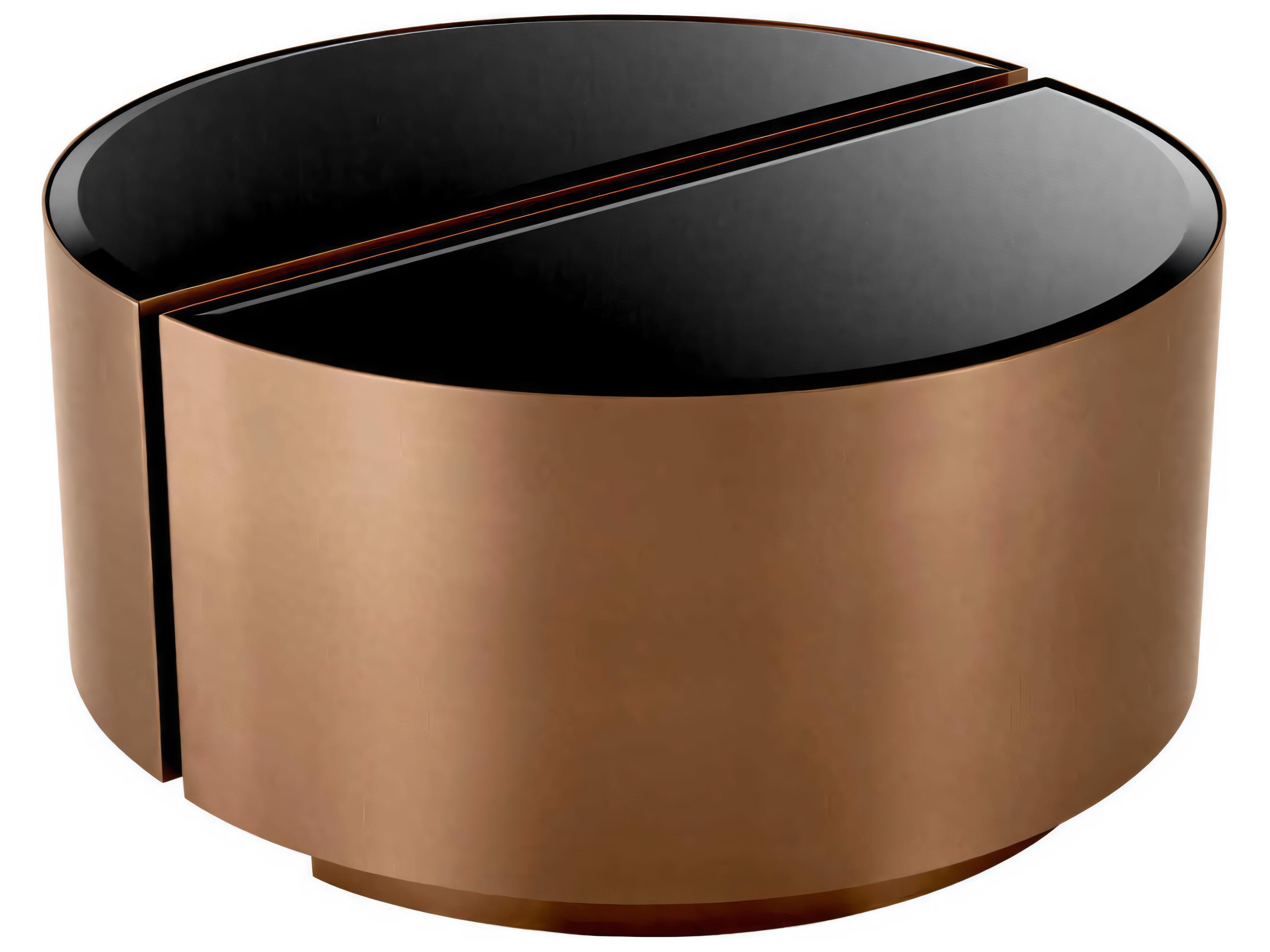 Astra Brushed Copper Set of 2 Side Table