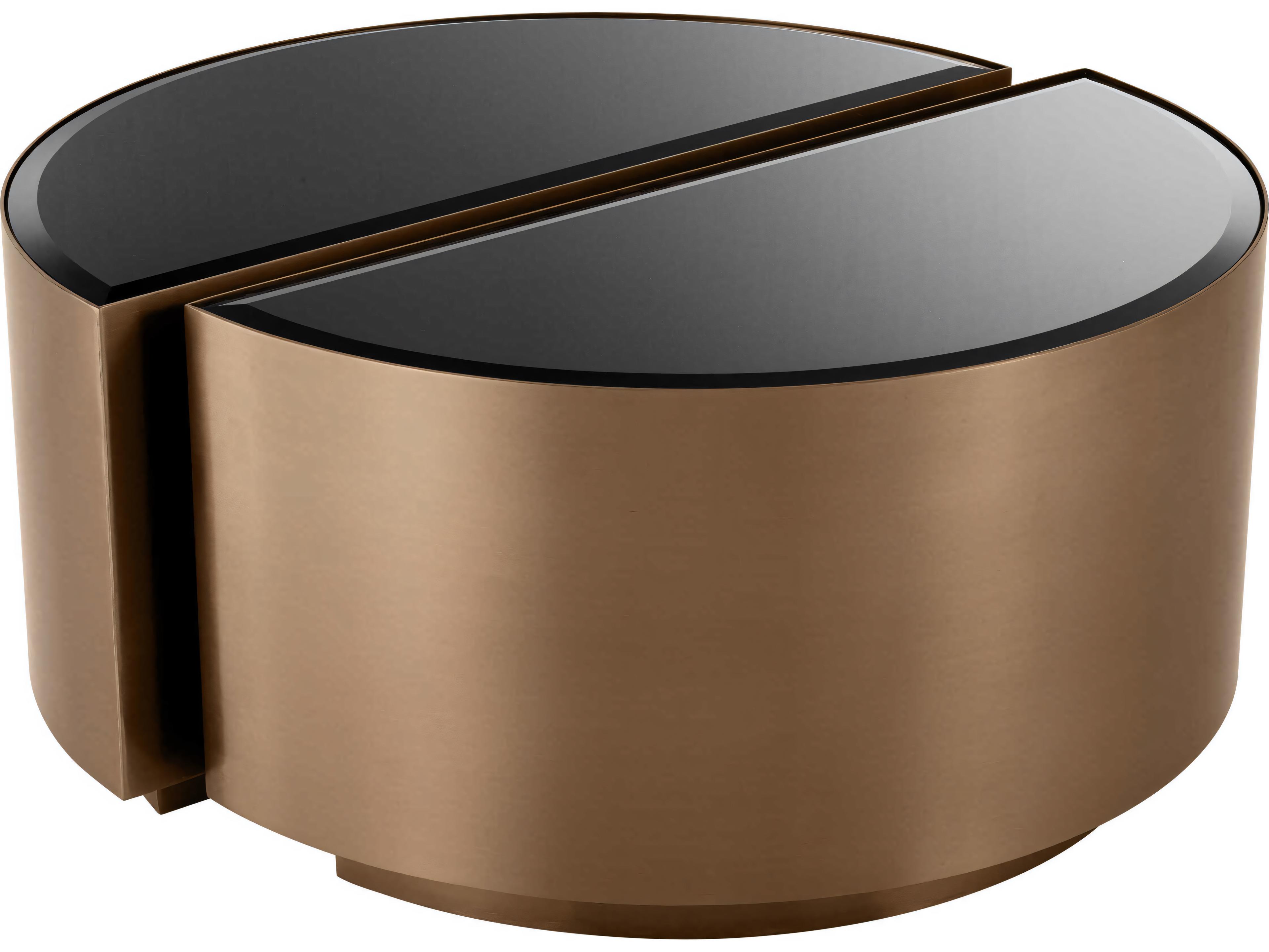 Eichholtz Astra Brushed Copper Set of 2 Side Table
