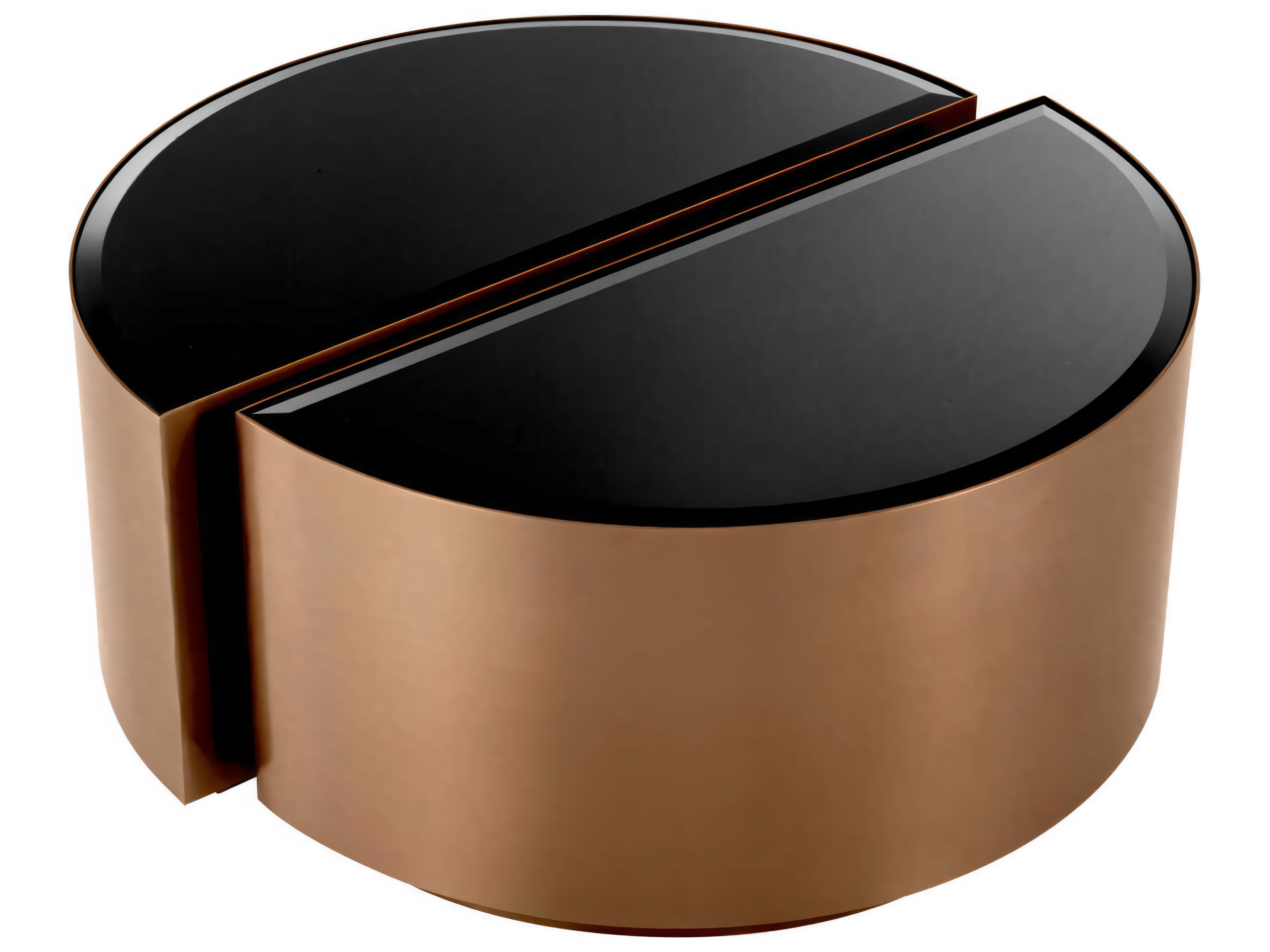 Eichholtz Astra Brushed Copper Set of 2 Side Table