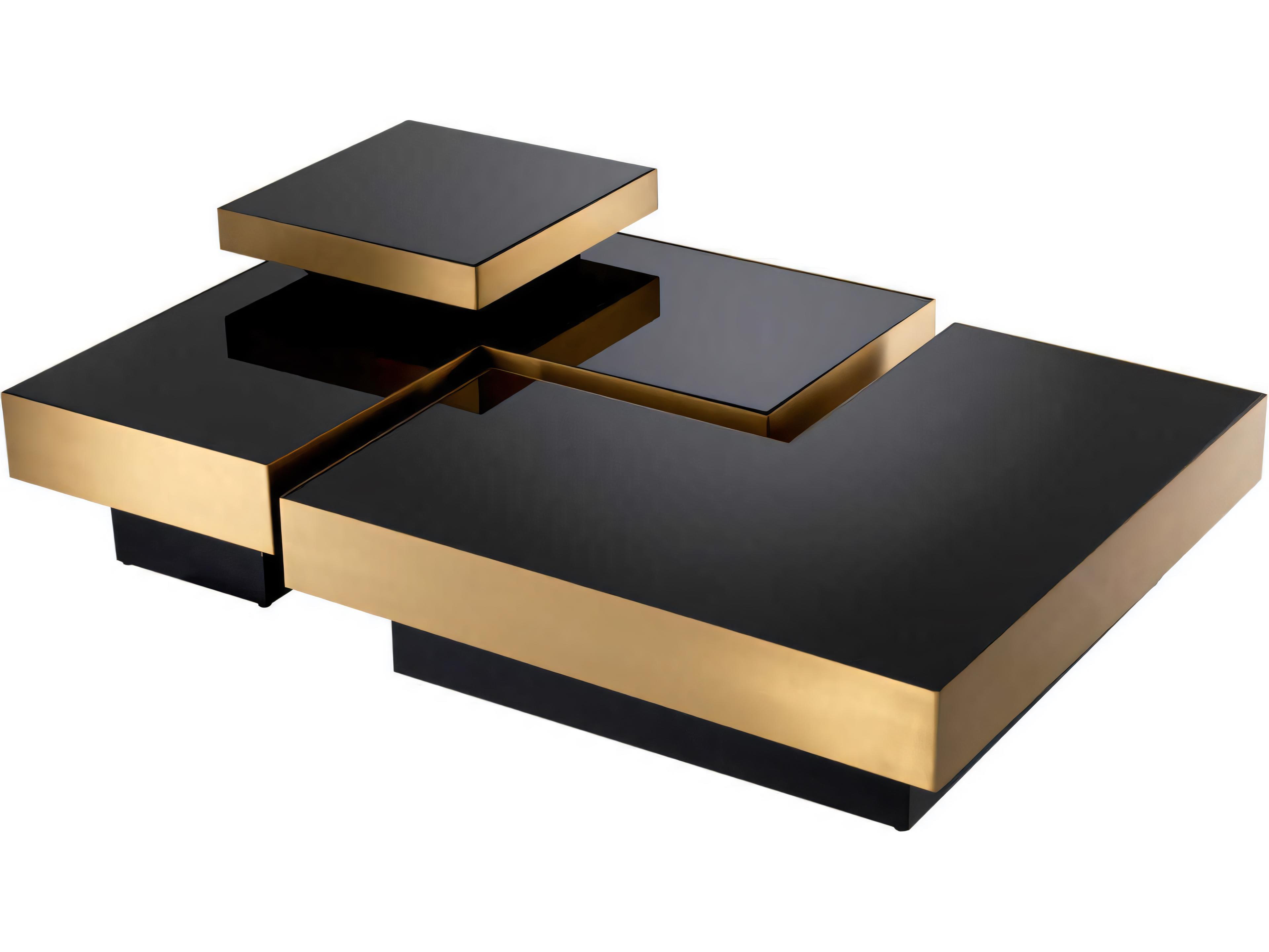 Eichholtz Nio Brushed Brass Set of 4 Coffee Table