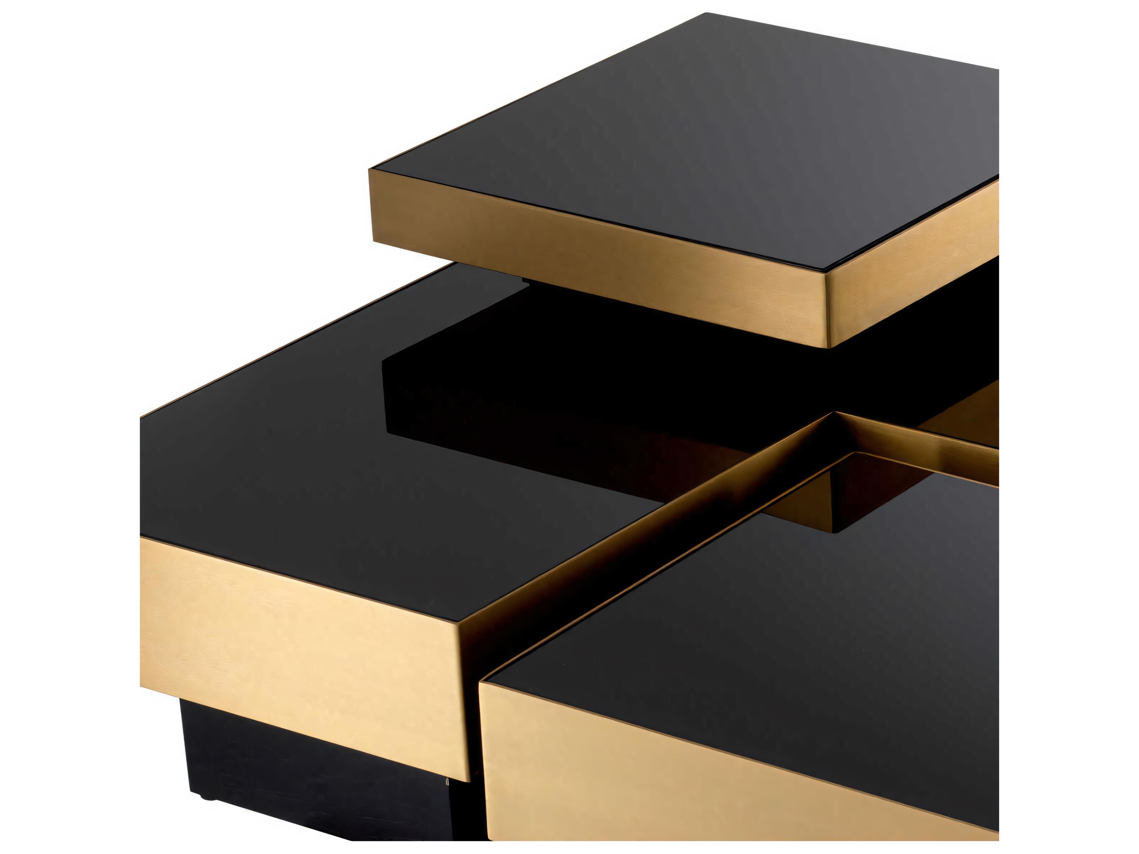 Eichholtz Nio Brushed Brass Set of 4 Coffee Table