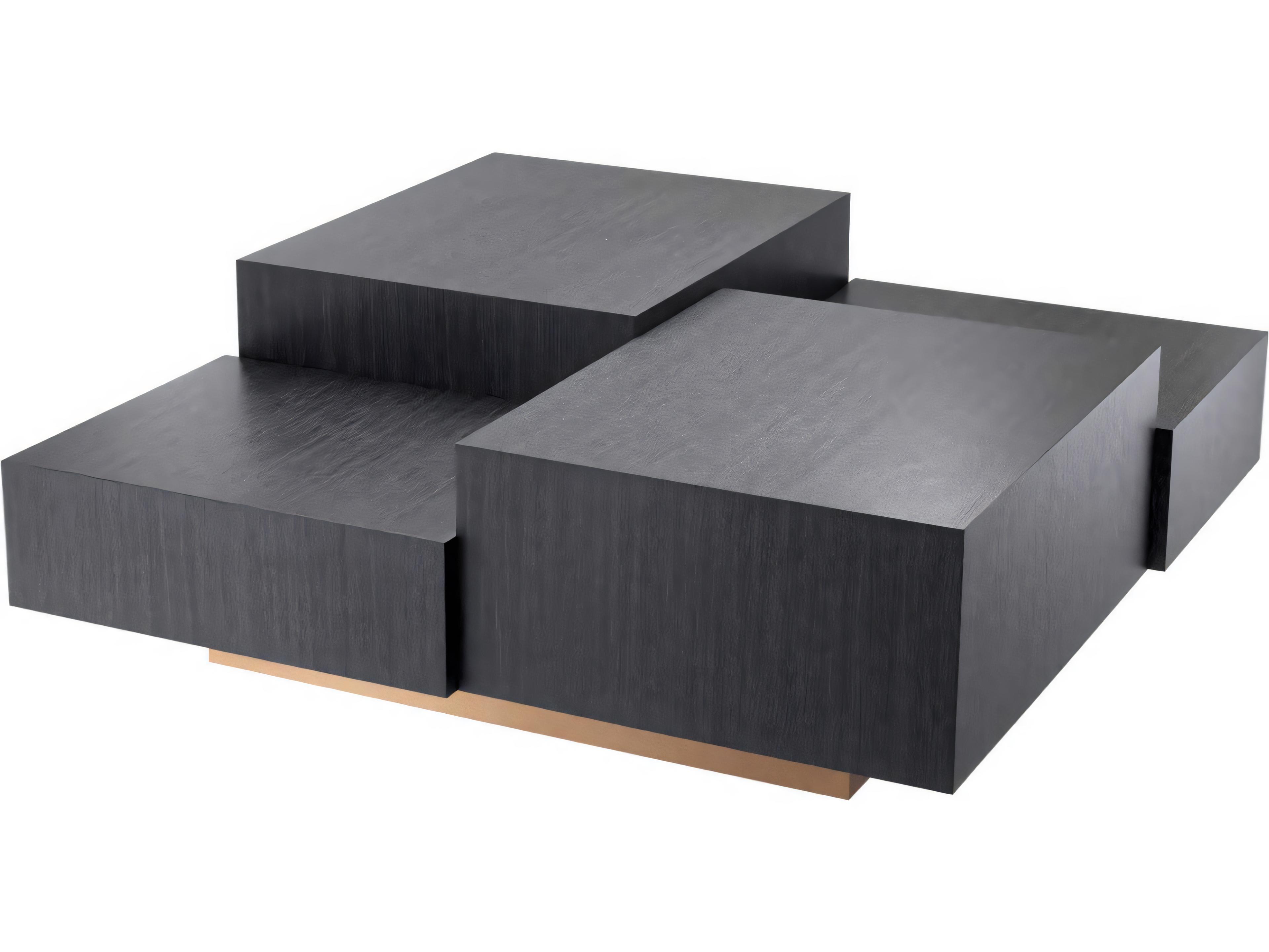 Eichholtz Nerone Charcoal Grey Oak Veneer Coffee Table