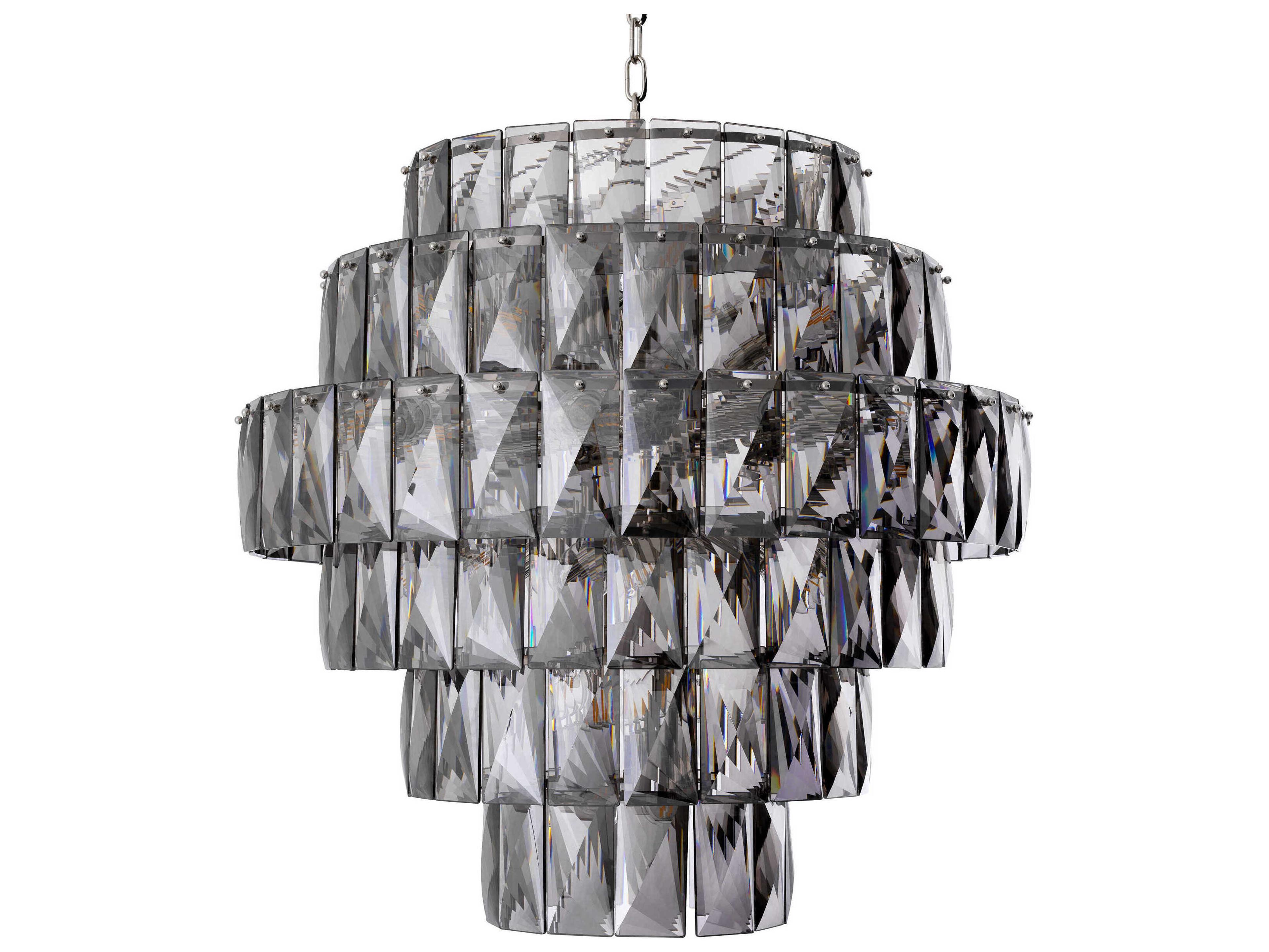 Eichholtz Amazone L Smoke Glass Chandelier