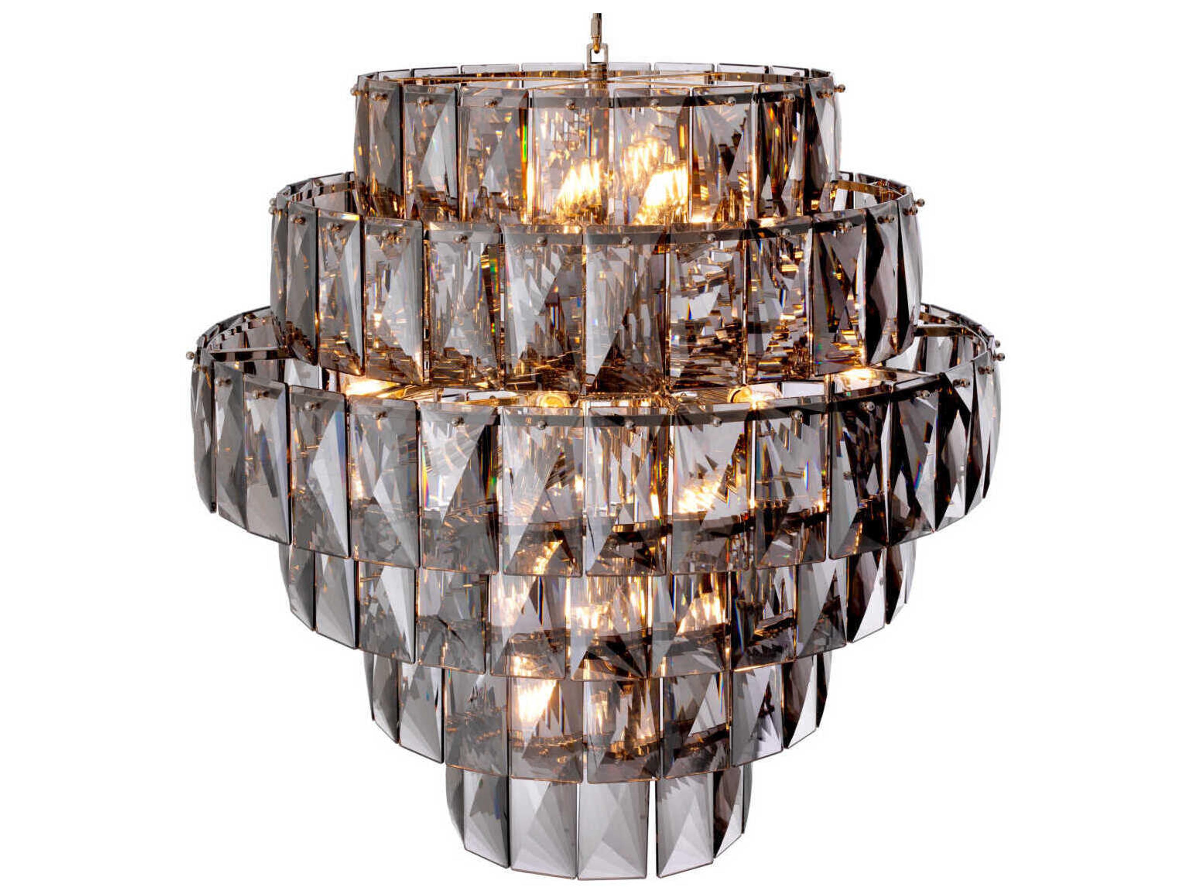 Eichholtz Amazone L Smoke Glass Chandelier