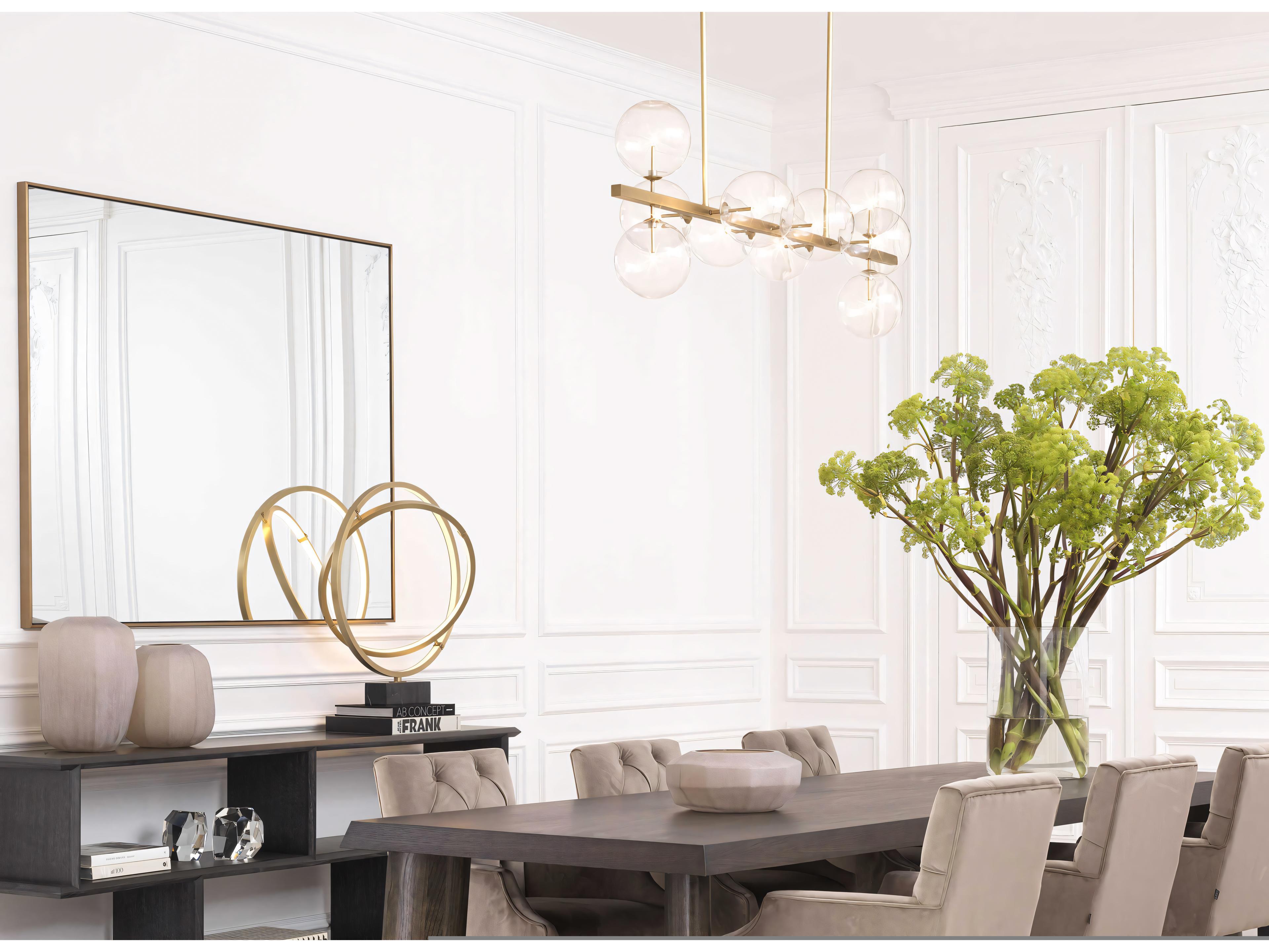 Eichholtz Garcia Low Charcoal Grey Oak Veneer Cabinet