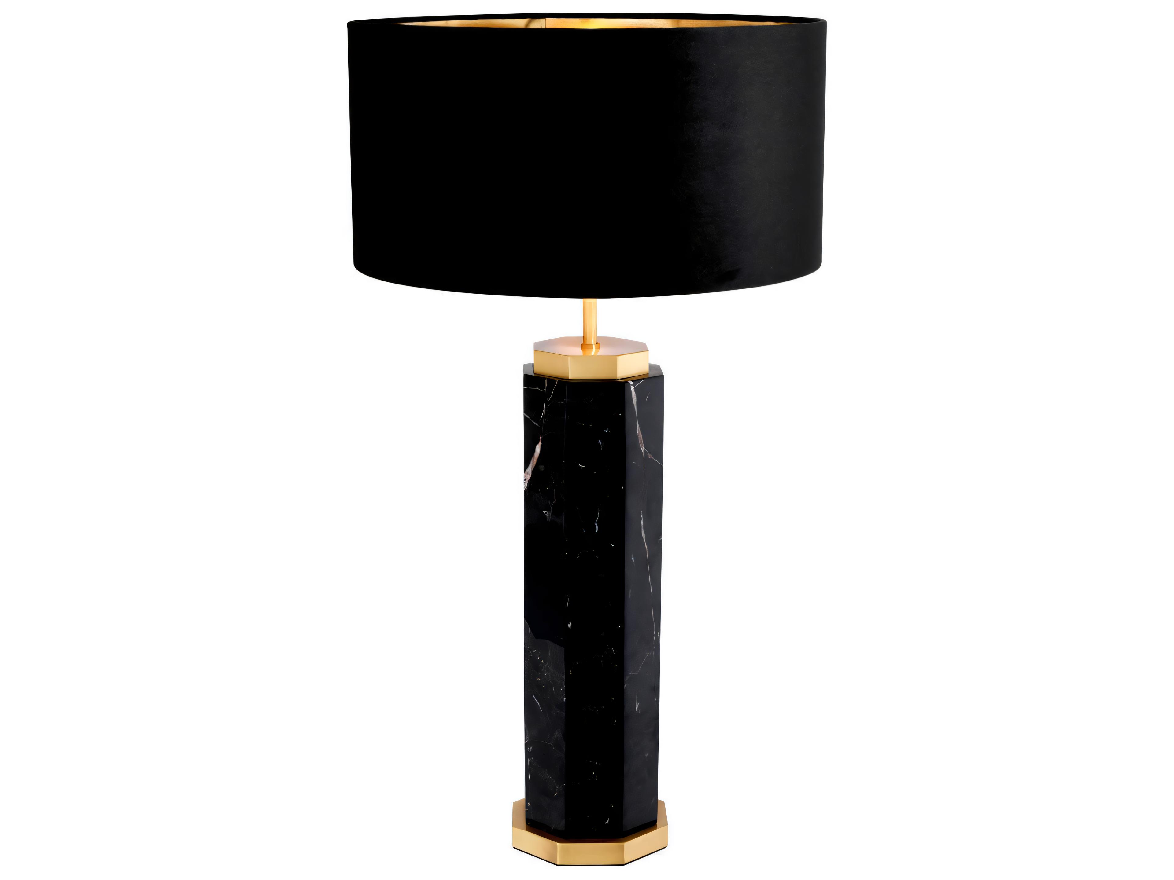 Eichholtz Newman Black Marble Incl Shade Table Lamp