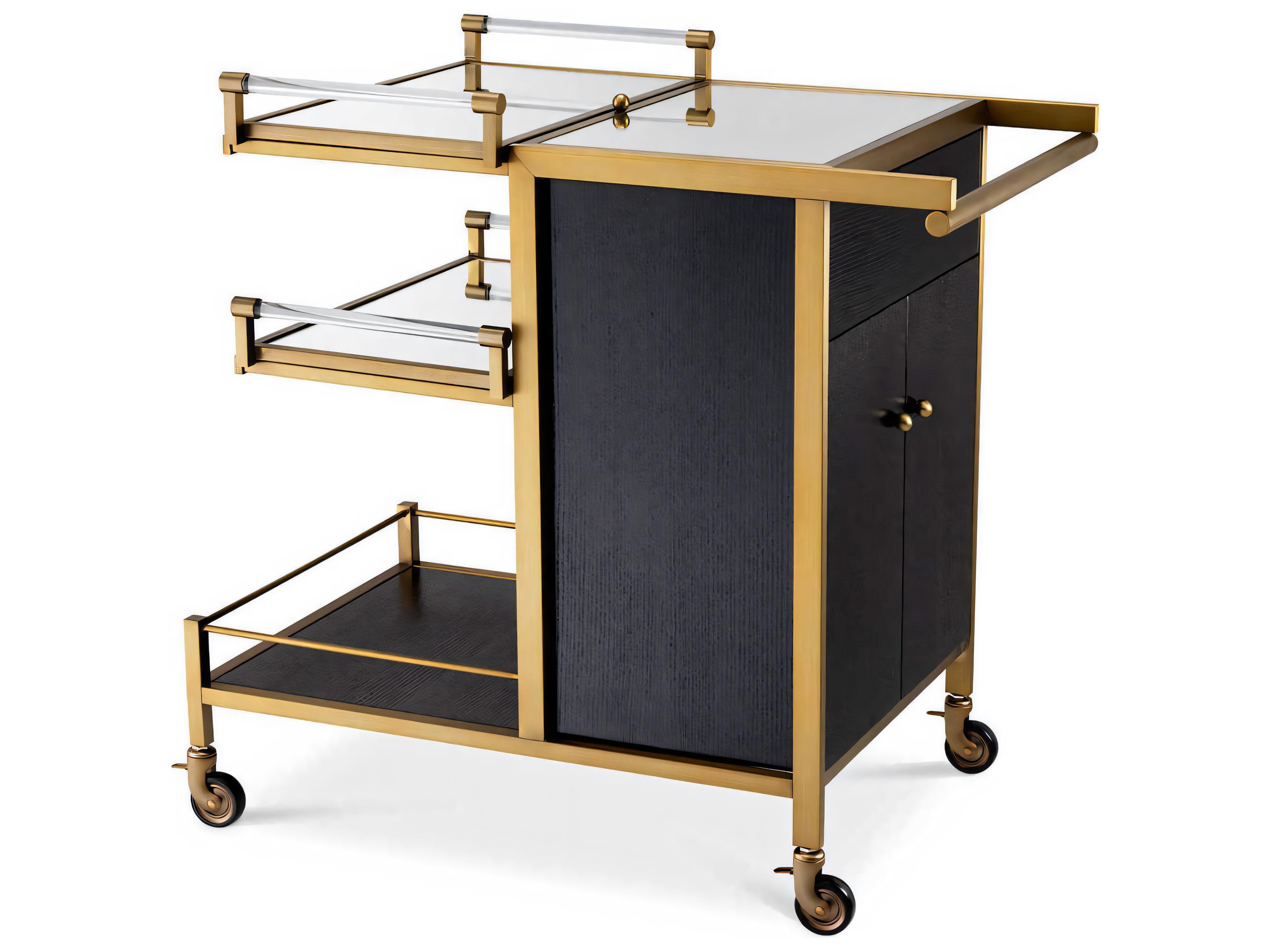 Eiffel Brushed Brass Trolley