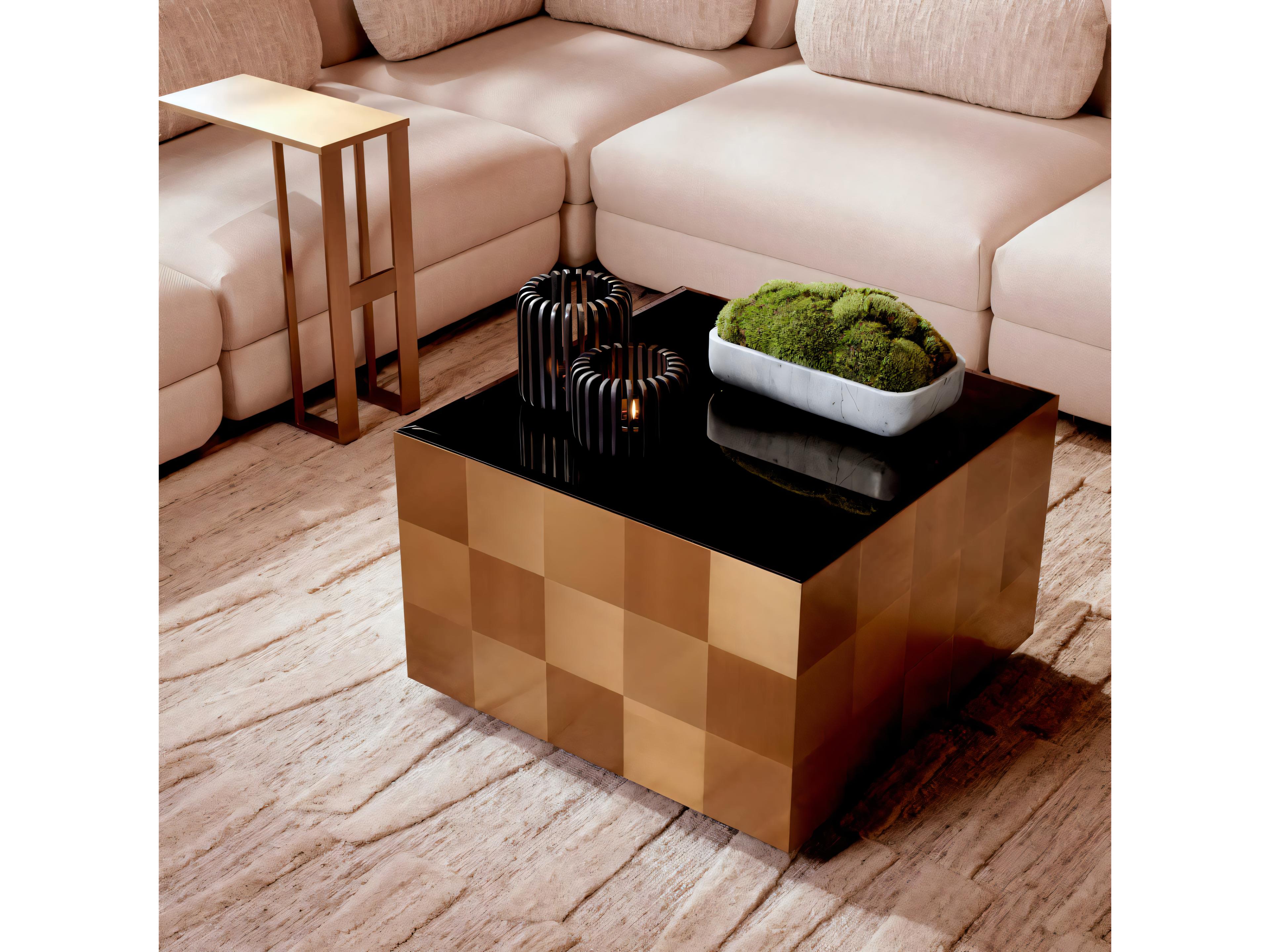 Eichholtz Pierre Brushed Brass Side Table