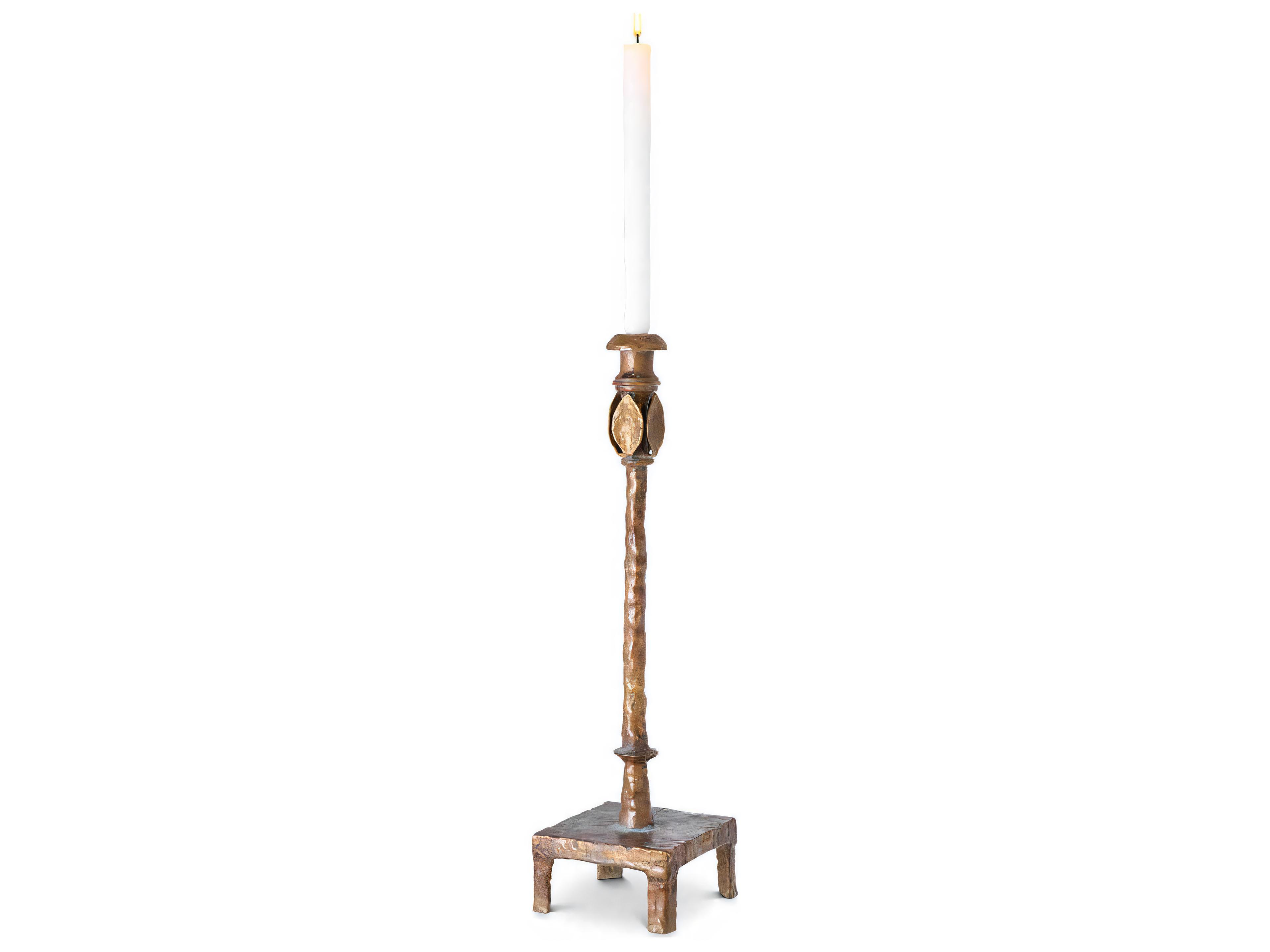 Santoro L Vintage Brass Candle Holder
