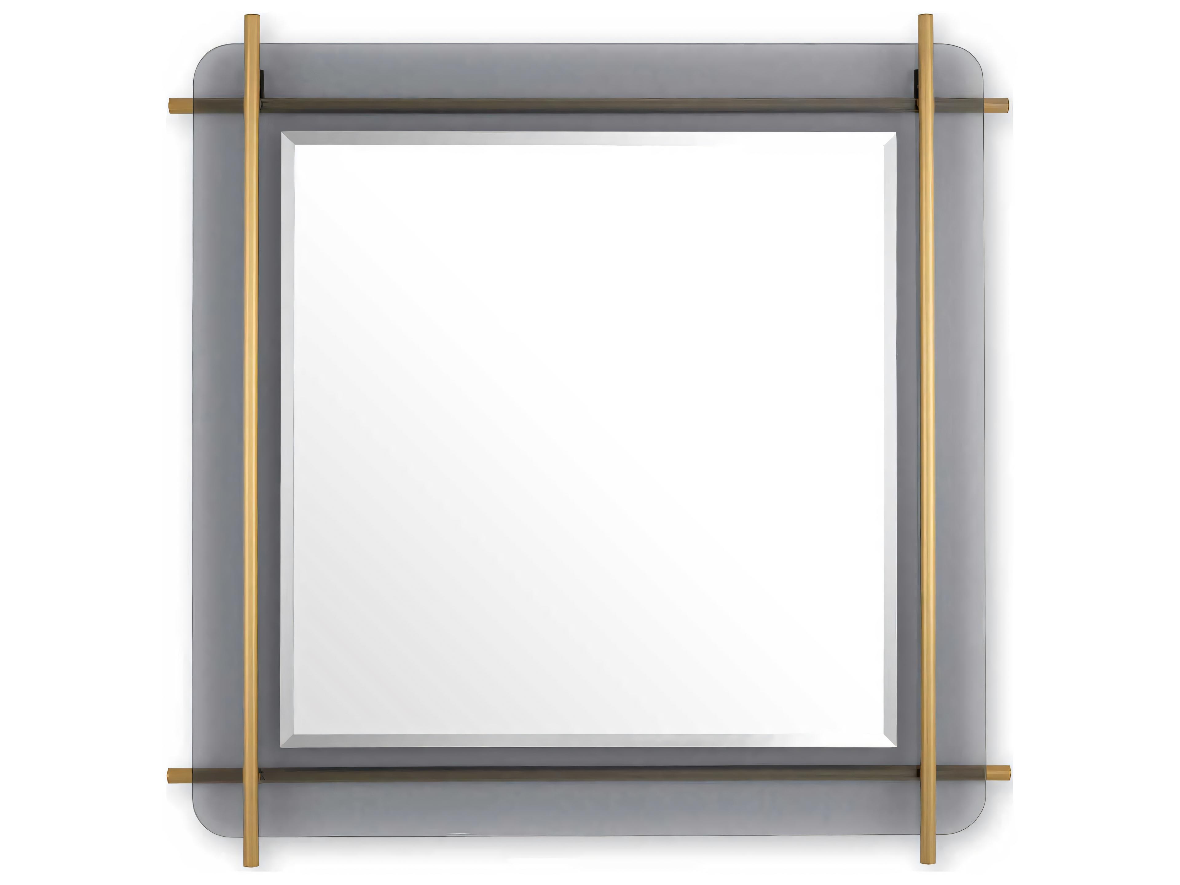 Quinn Brushed Brass Mirror