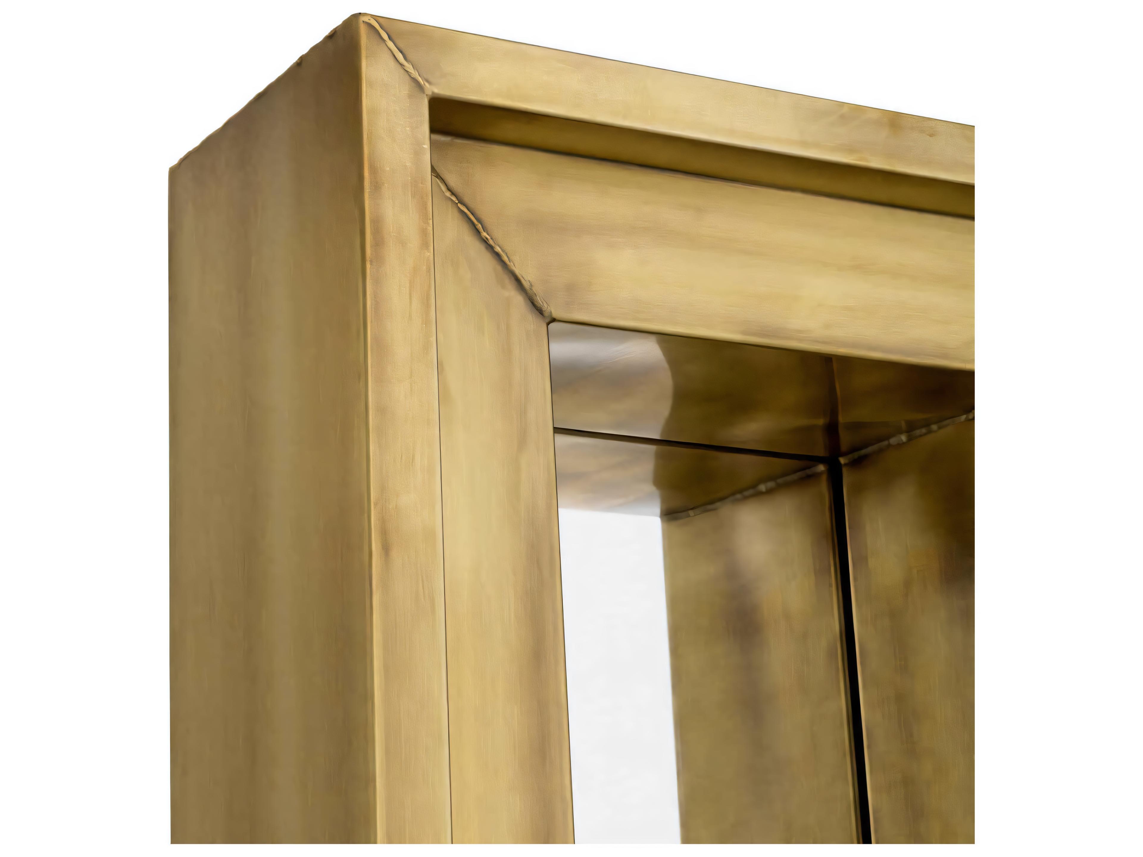 Eichholtz Magenta S Rectangular Vintage Brass Mirror