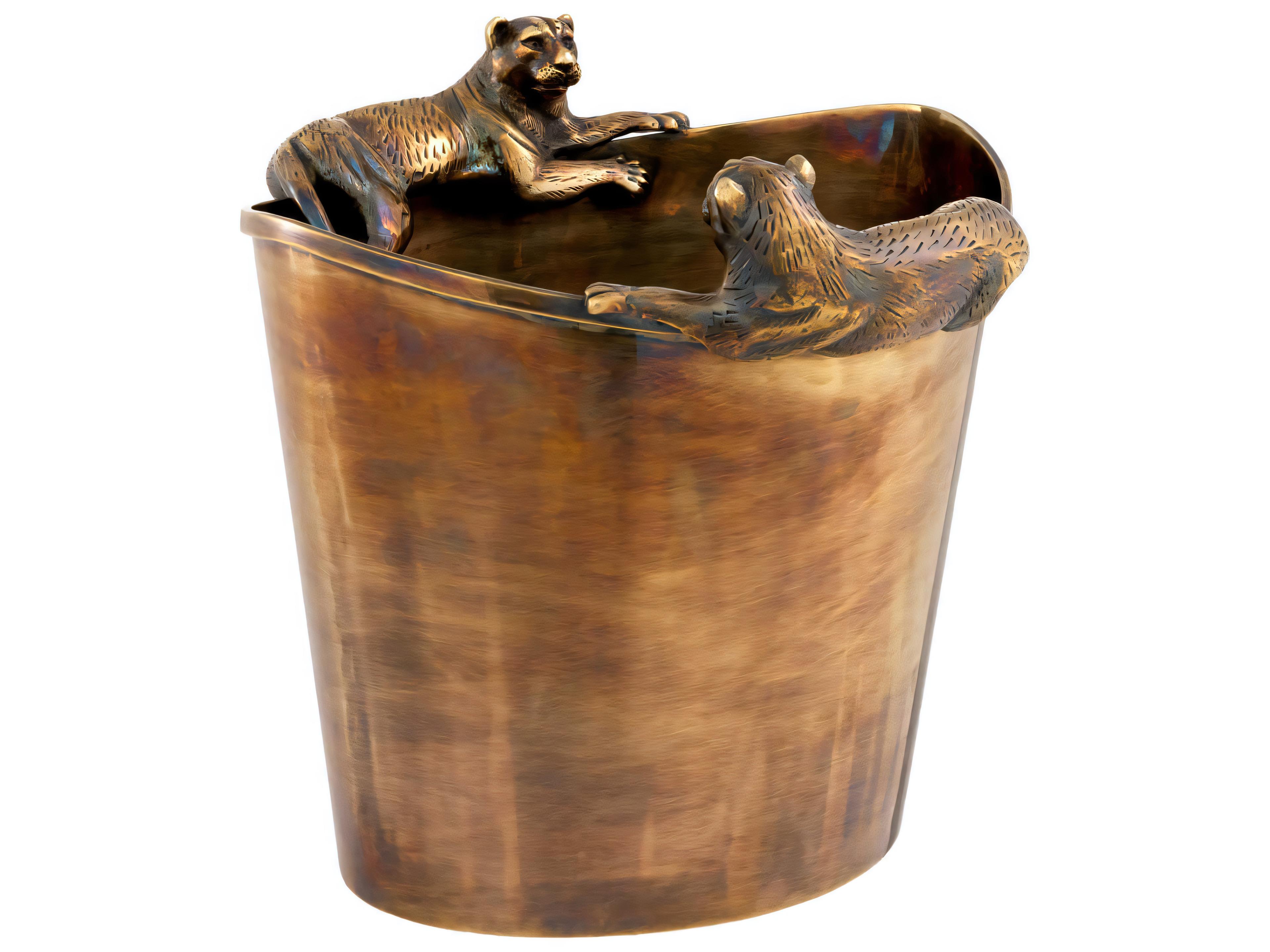 Eichholtz Jordan Vintage Brass Wine Cooler