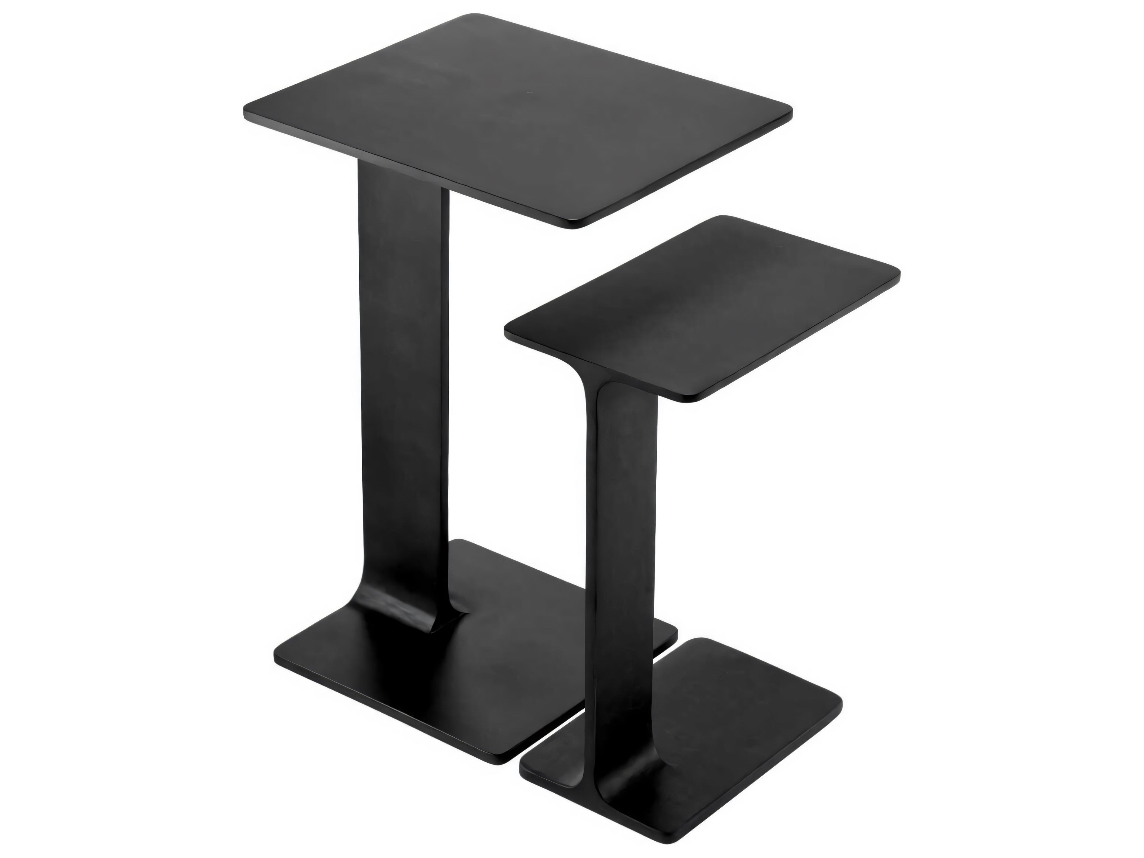 Eichholtz Smart Gunmetal Set of 2 Side Table