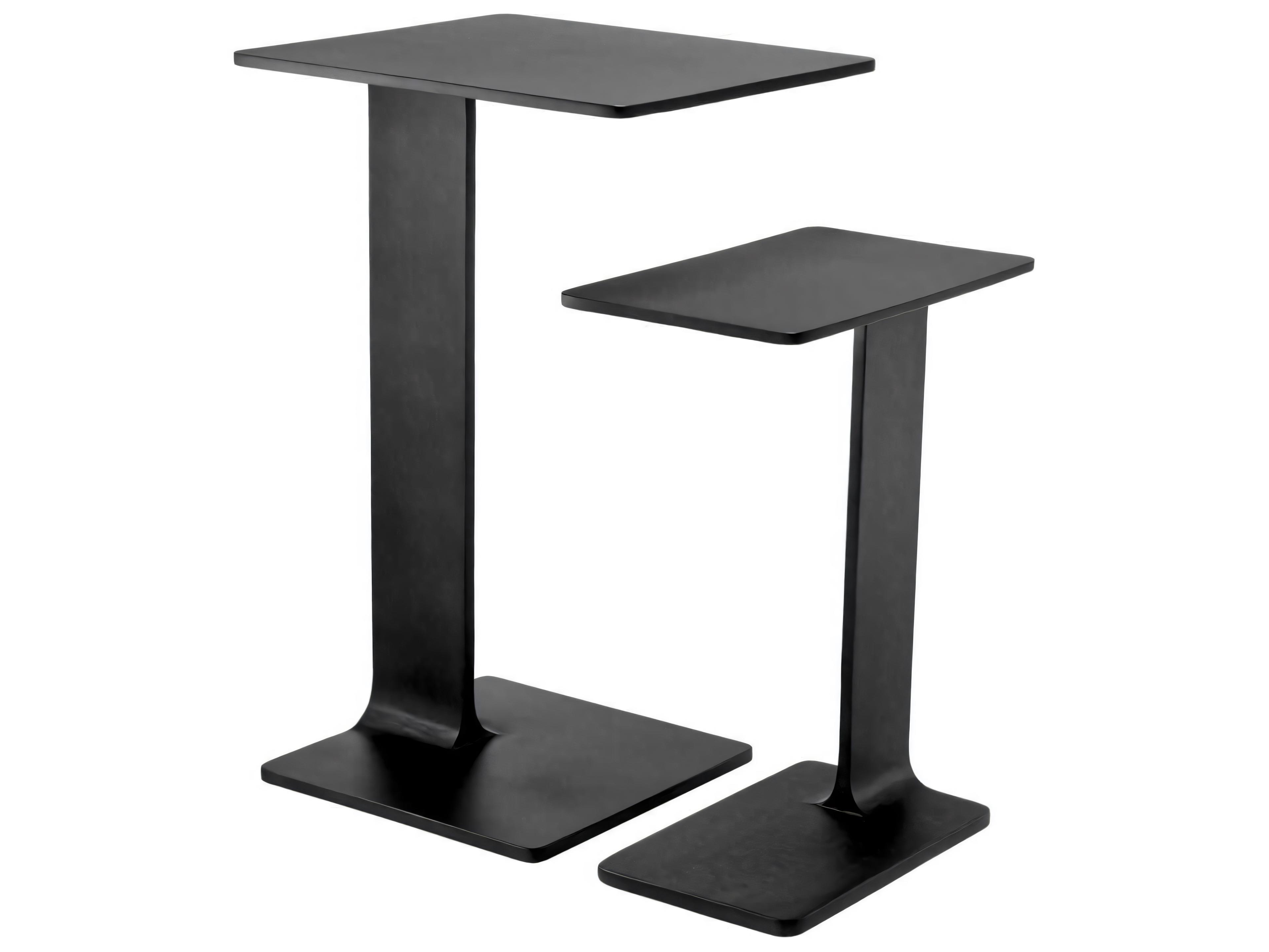 Eichholtz Smart Gunmetal Set of 2 Side Table