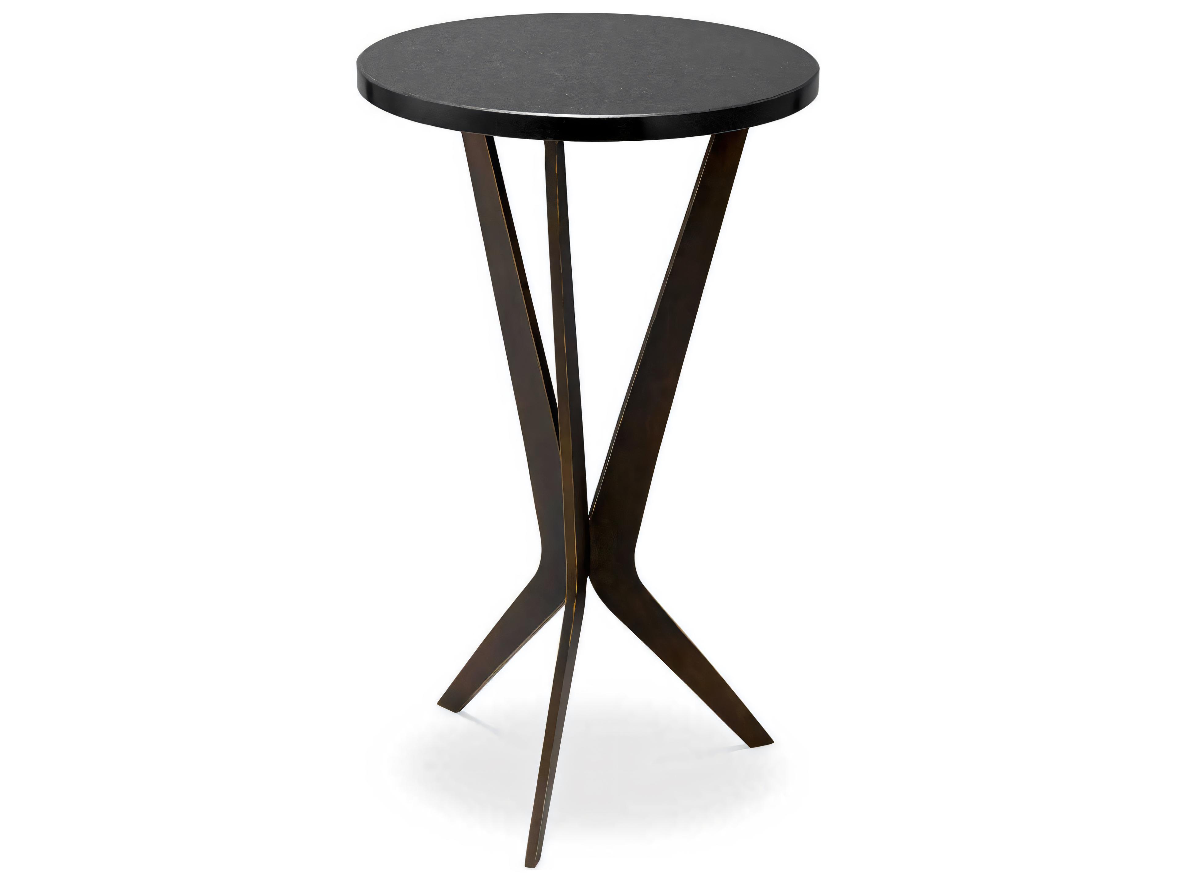 Malone Side Table Bronze and Granite