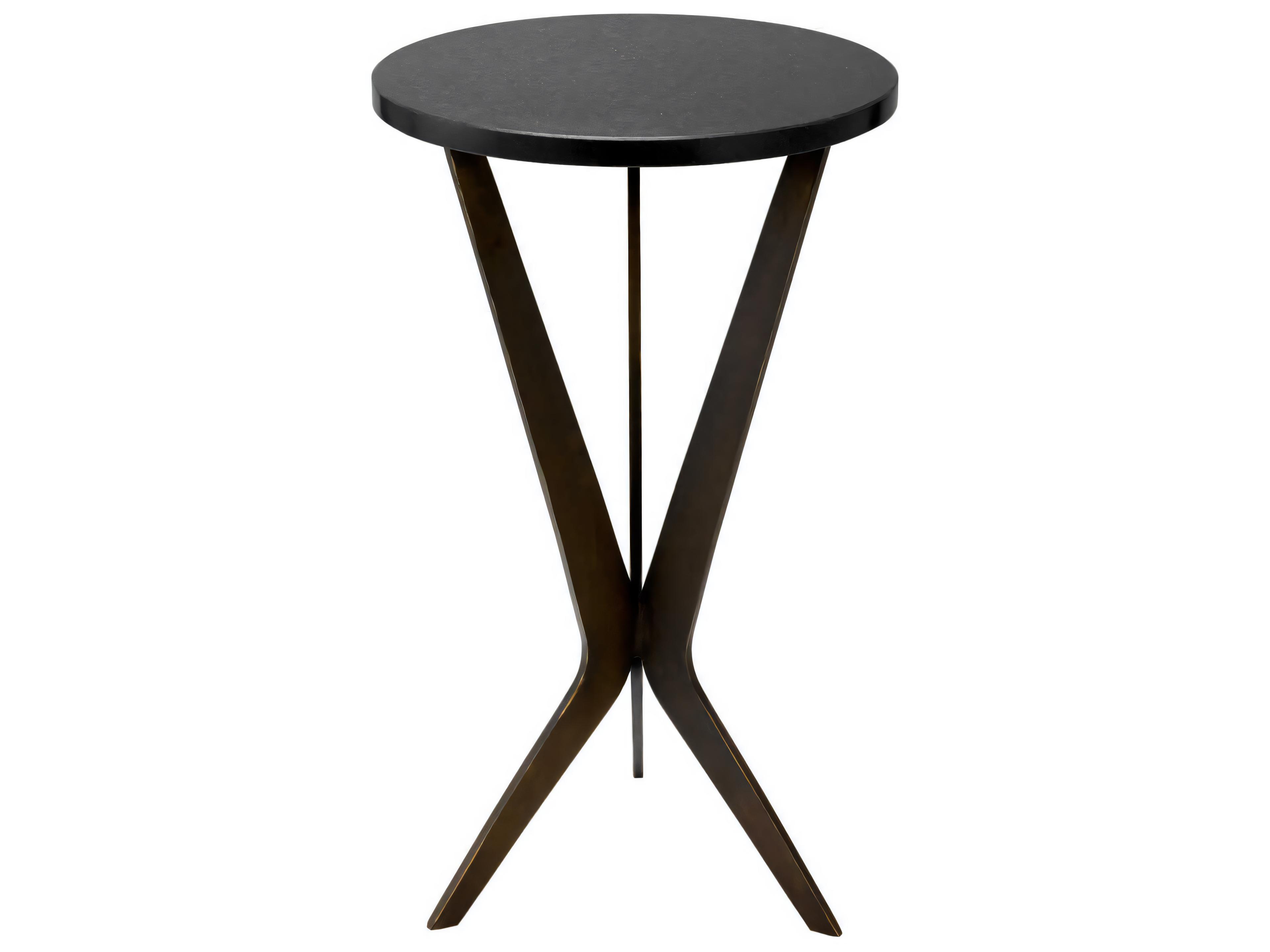 Eichholtz Malone Bronze Granite Top Side Table