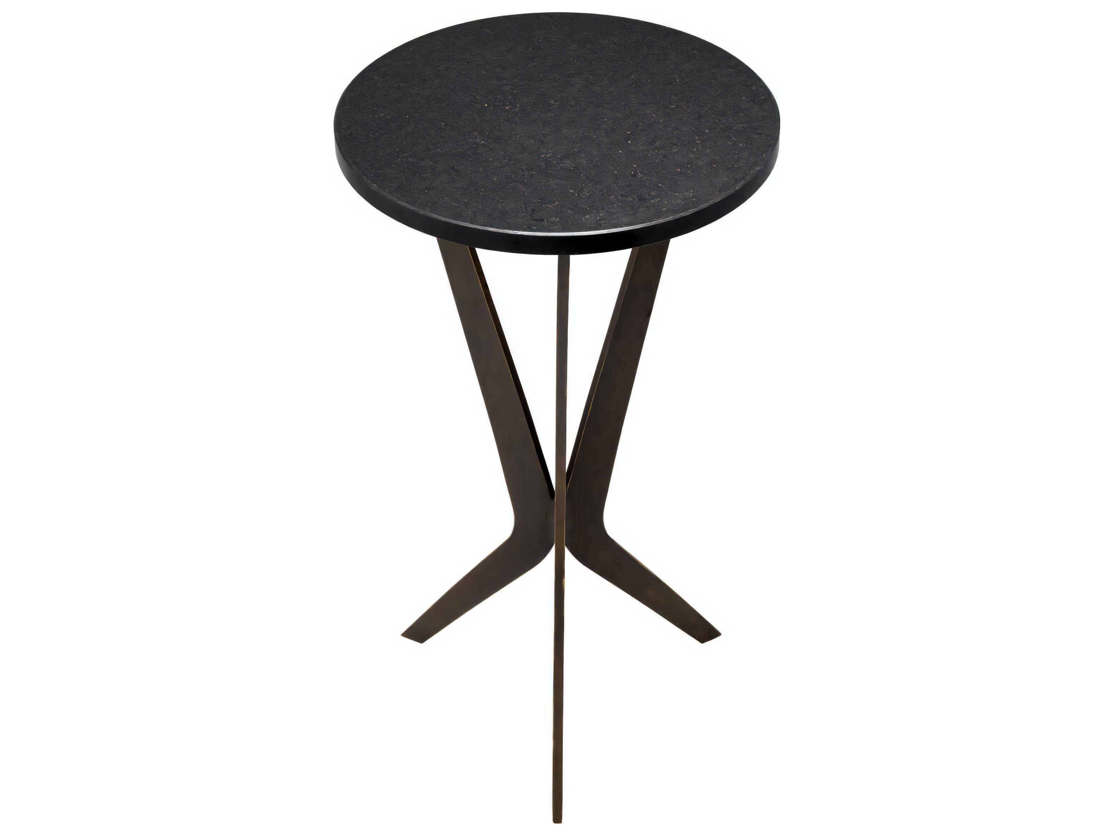 Eichholtz Malone Bronze Granite Top Side Table