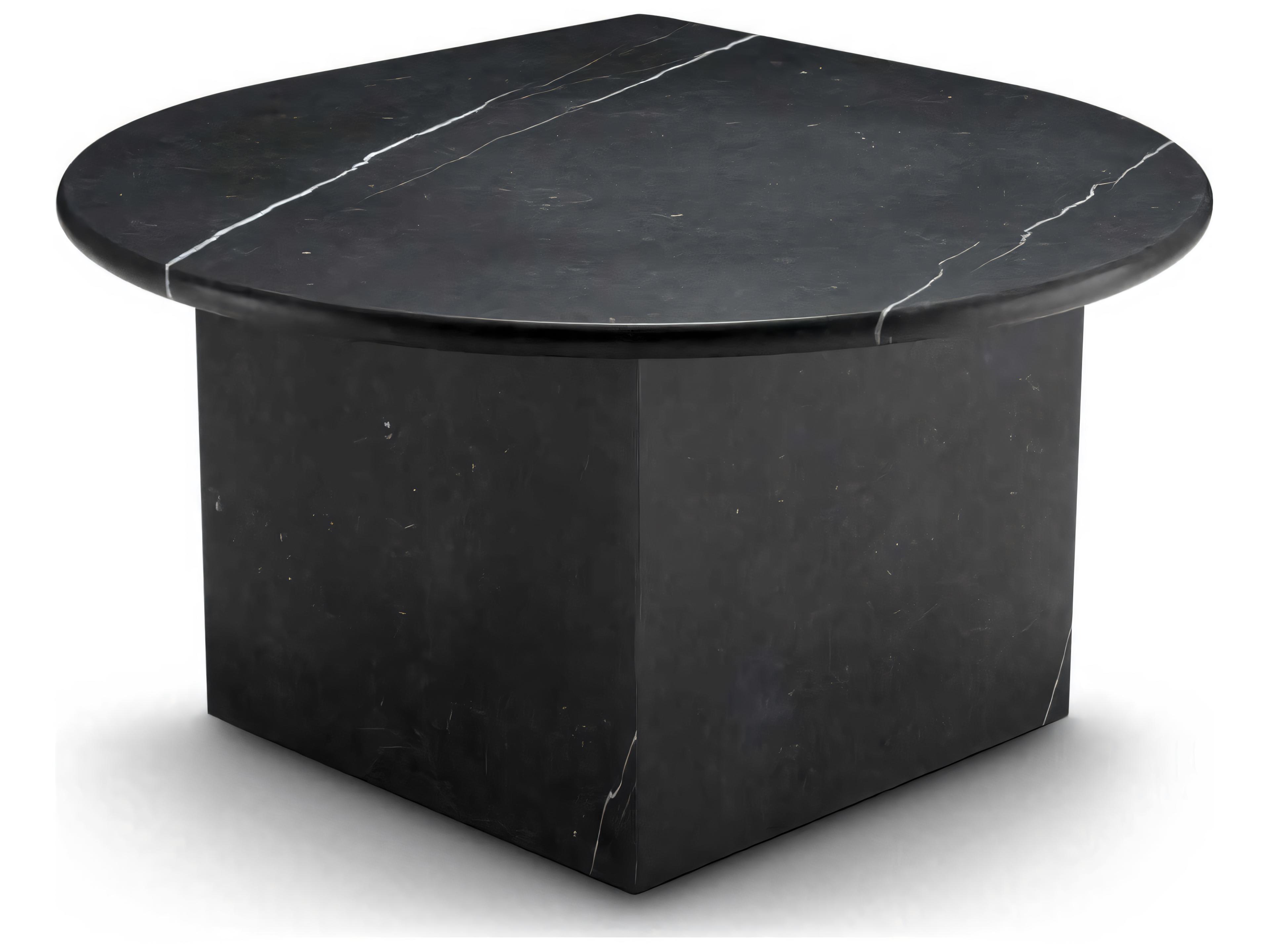 Eichholtz Naples Honed Black Marble Set of 3 Coffee Table