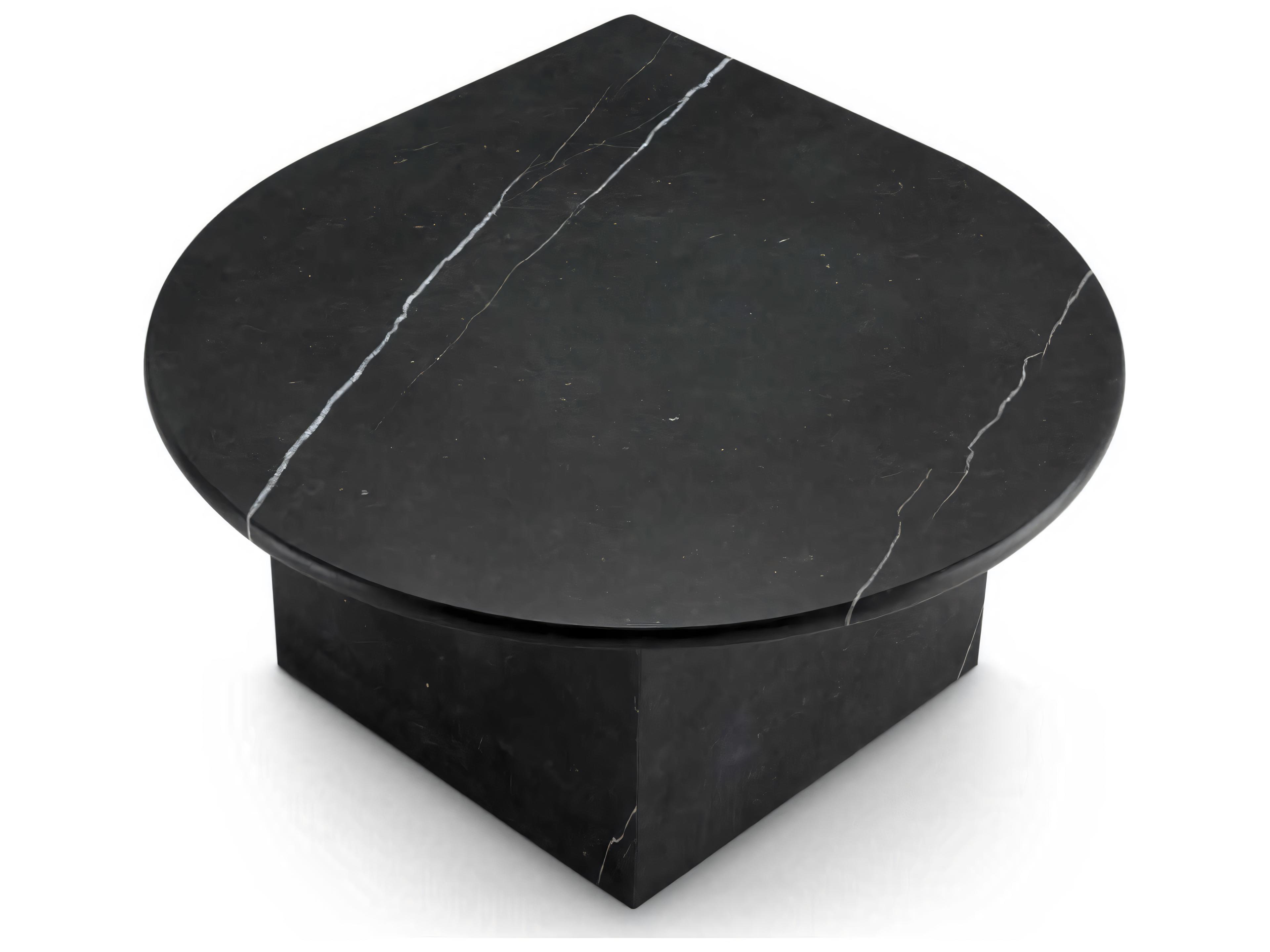 Eichholtz Naples Honed Black Marble Set of 3 Coffee Table
