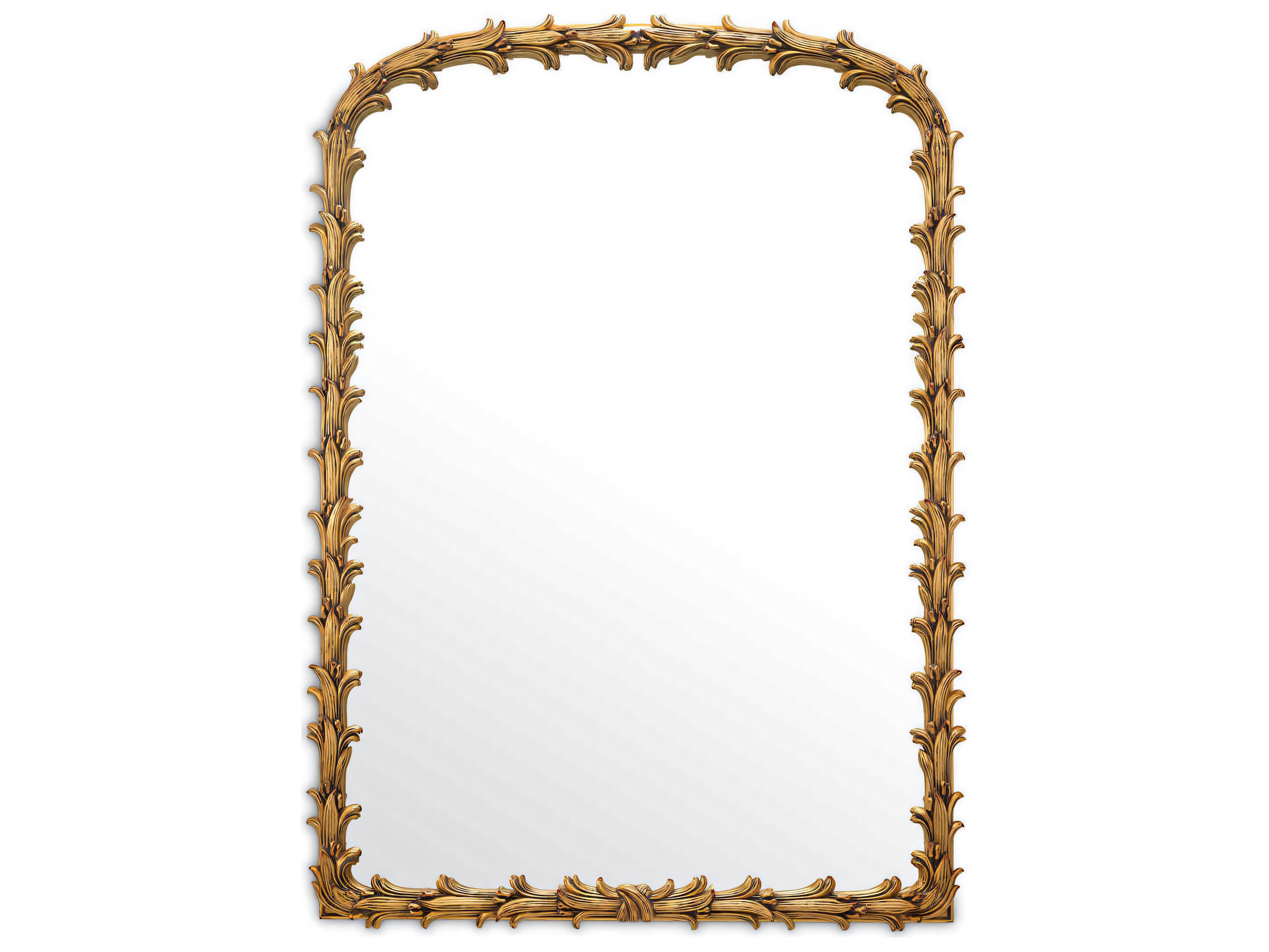 Guinevere S Mirror Antique Gold Leaf Finish