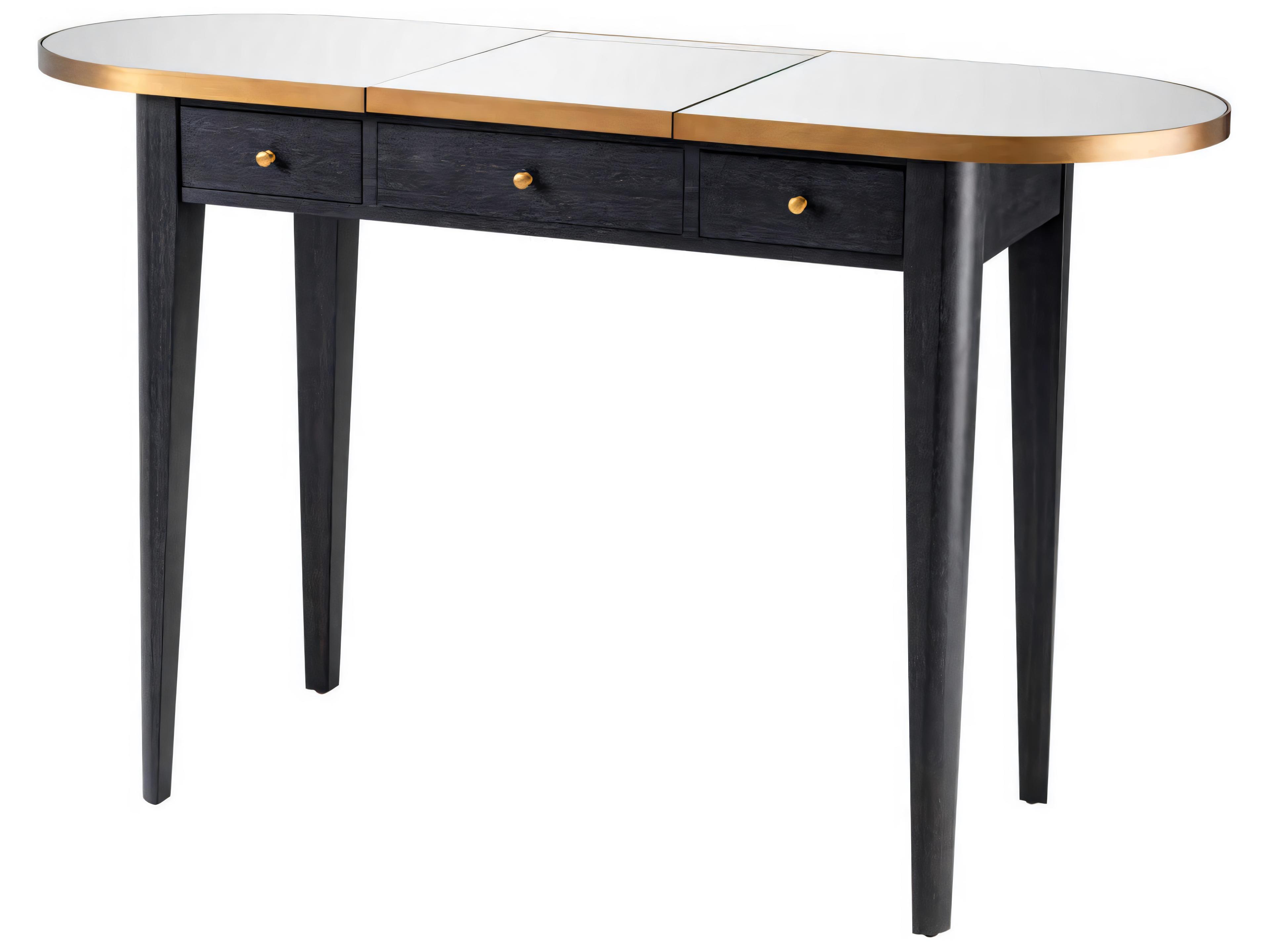 Eichholtz Toulouse Charcoal Grey Oak Veneer Dressing Table