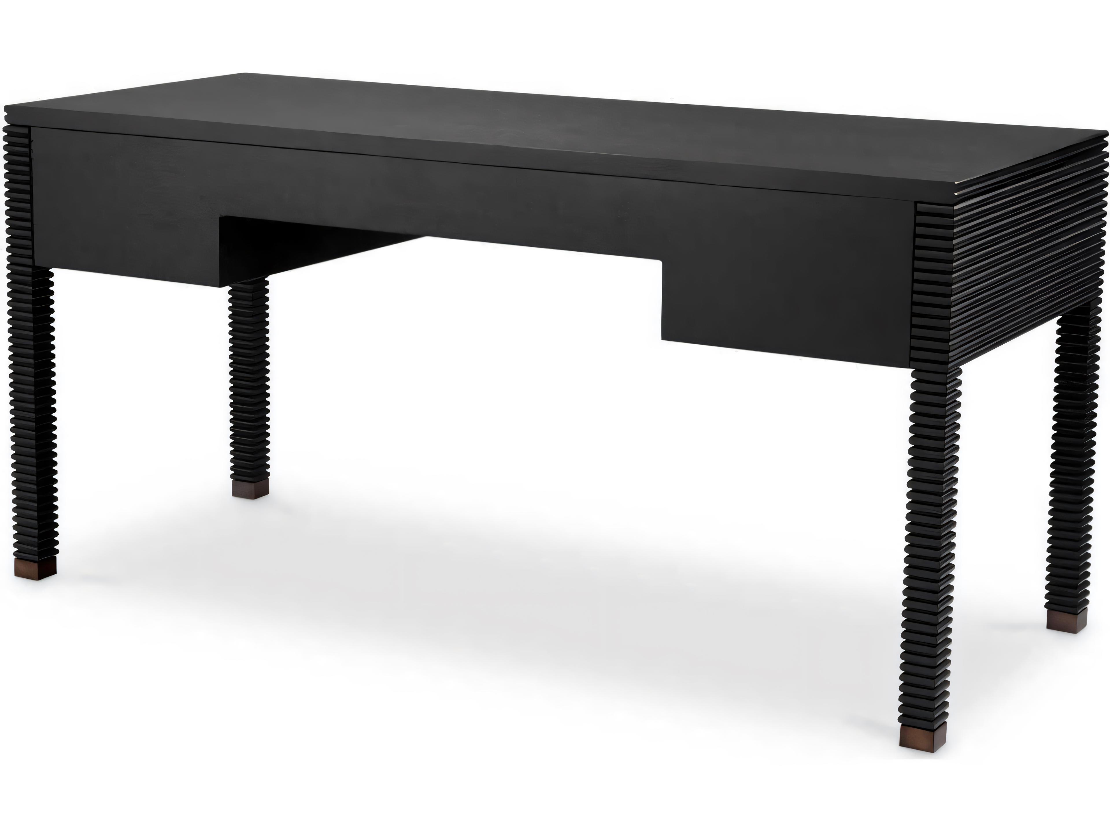 Eichholtz Dimitrios Charcoal Grey Oak Veneer Desk