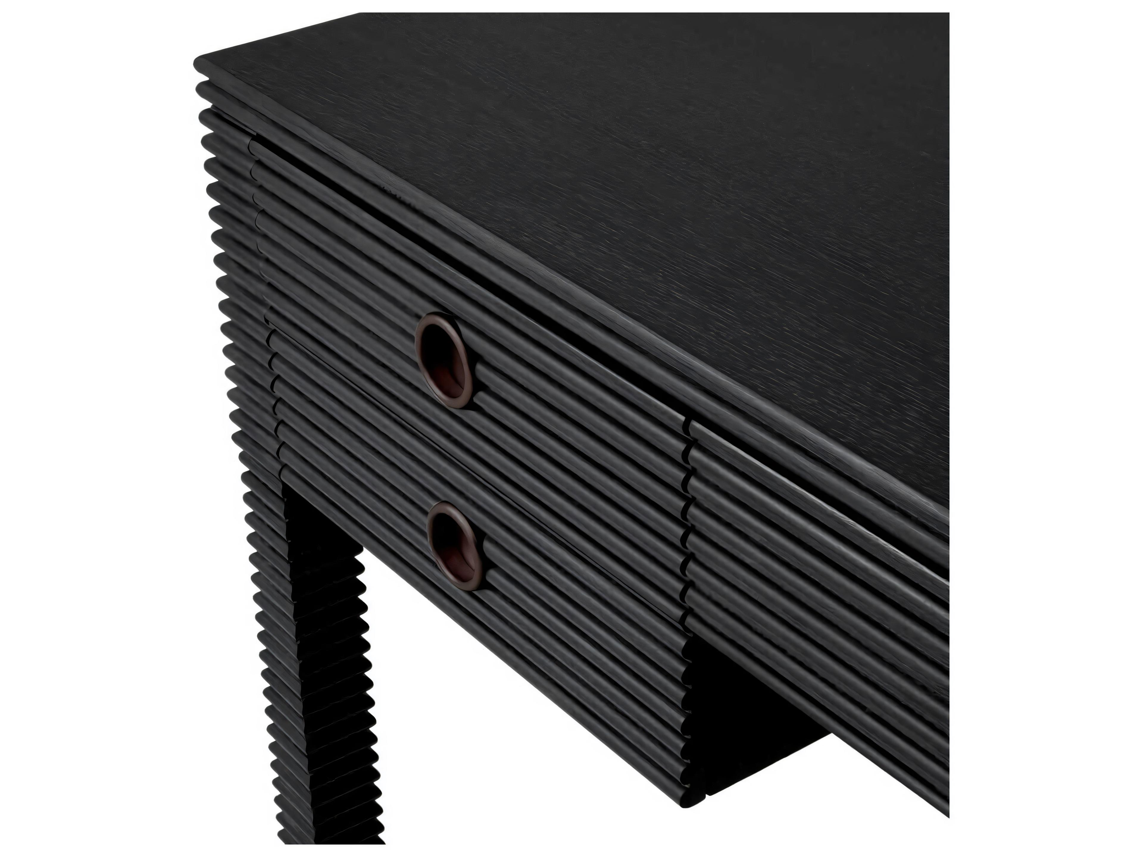 Eichholtz Dimitrios Charcoal Grey Oak Veneer Desk