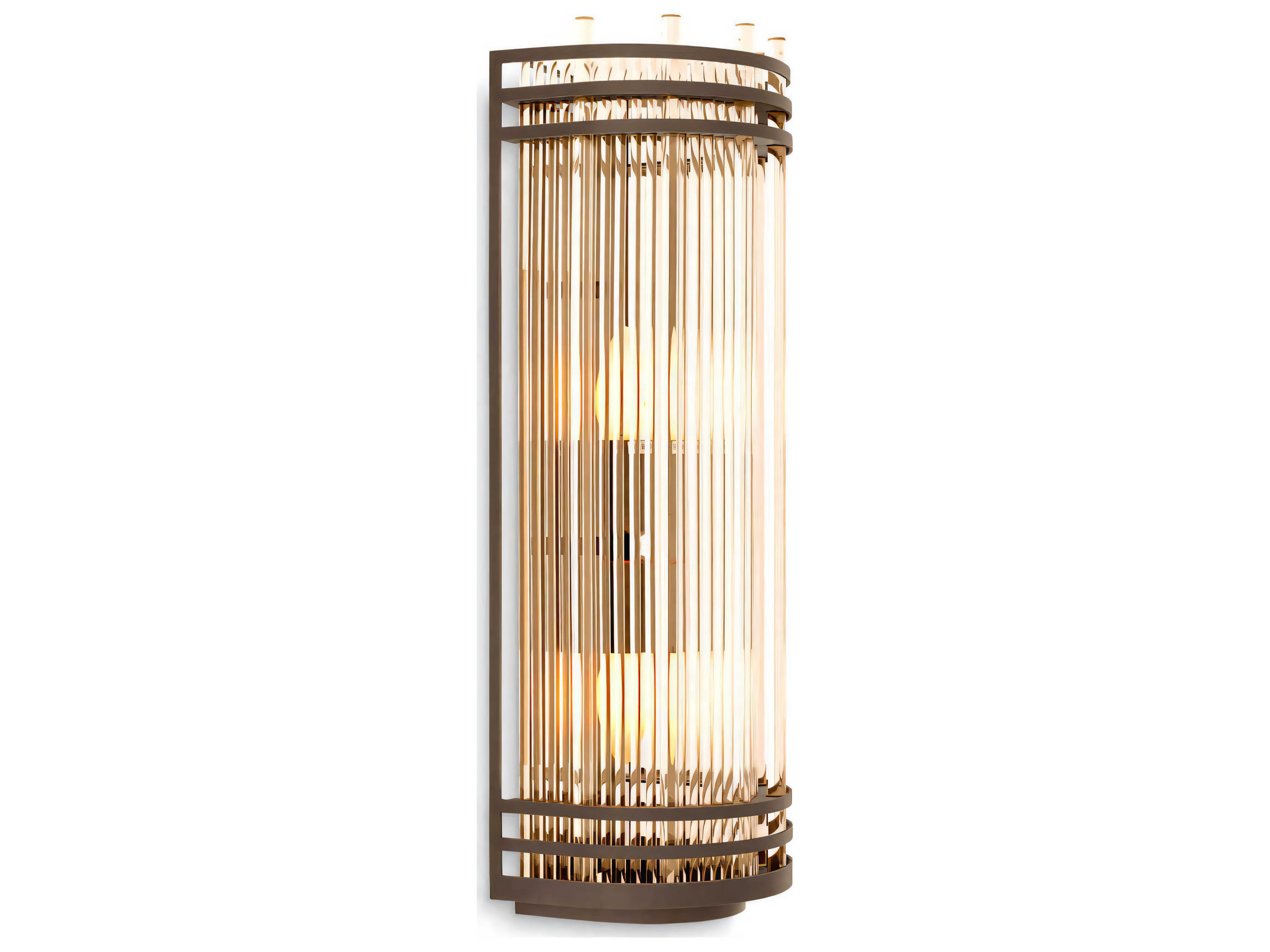 Gulf Wall Lamp L Bronze Highlight Art Deco