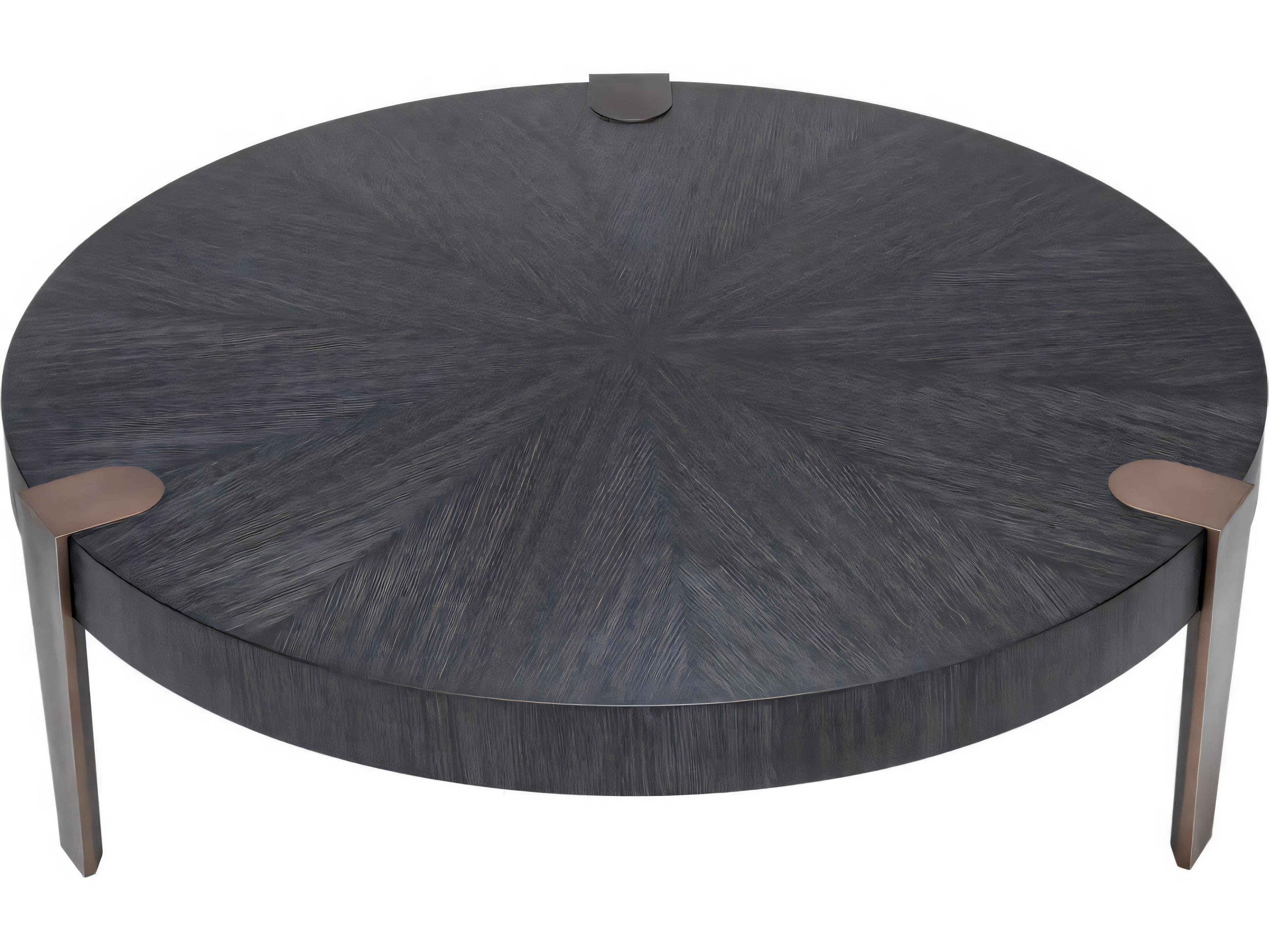 Eichholtz Oxnard Charcoal Grey Oak Veneer Coffee Table