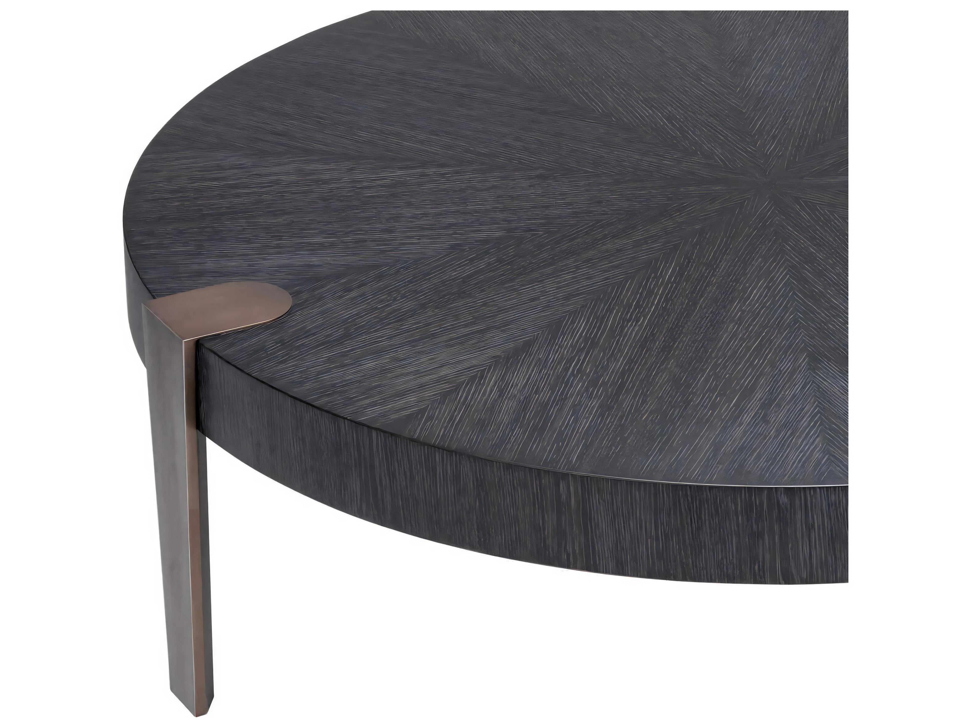 Eichholtz Oxnard Charcoal Grey Oak Veneer Coffee Table