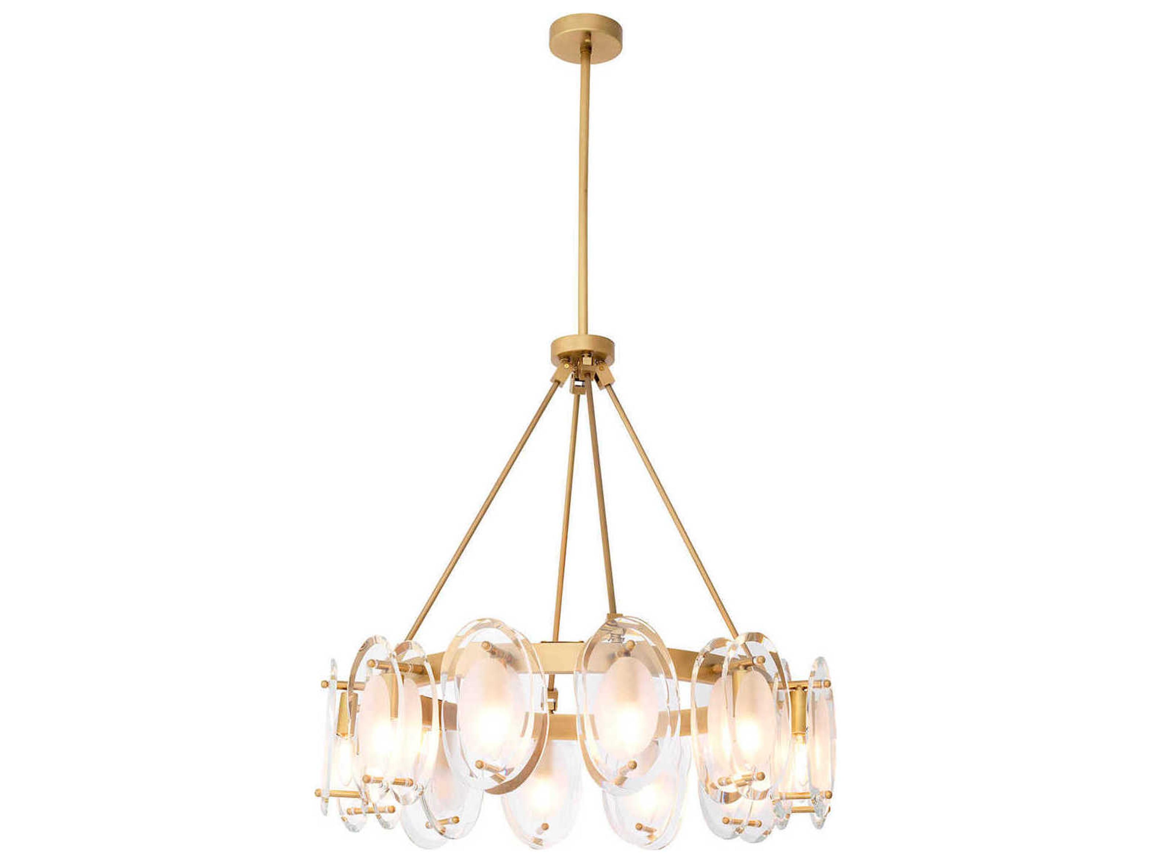 Sublime Antique Brass Chandelier
