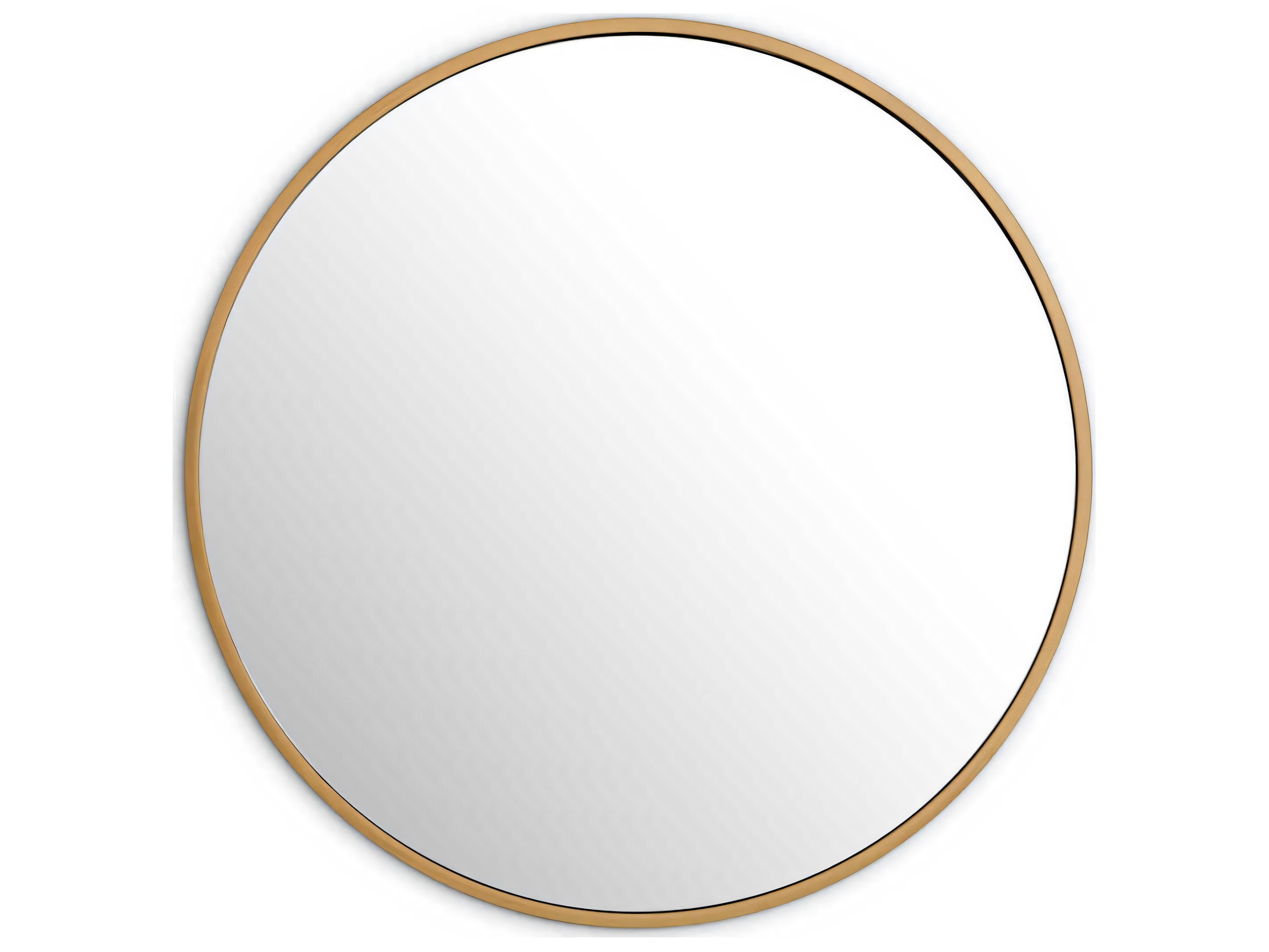 Heath Mirror Round Brushed Brass