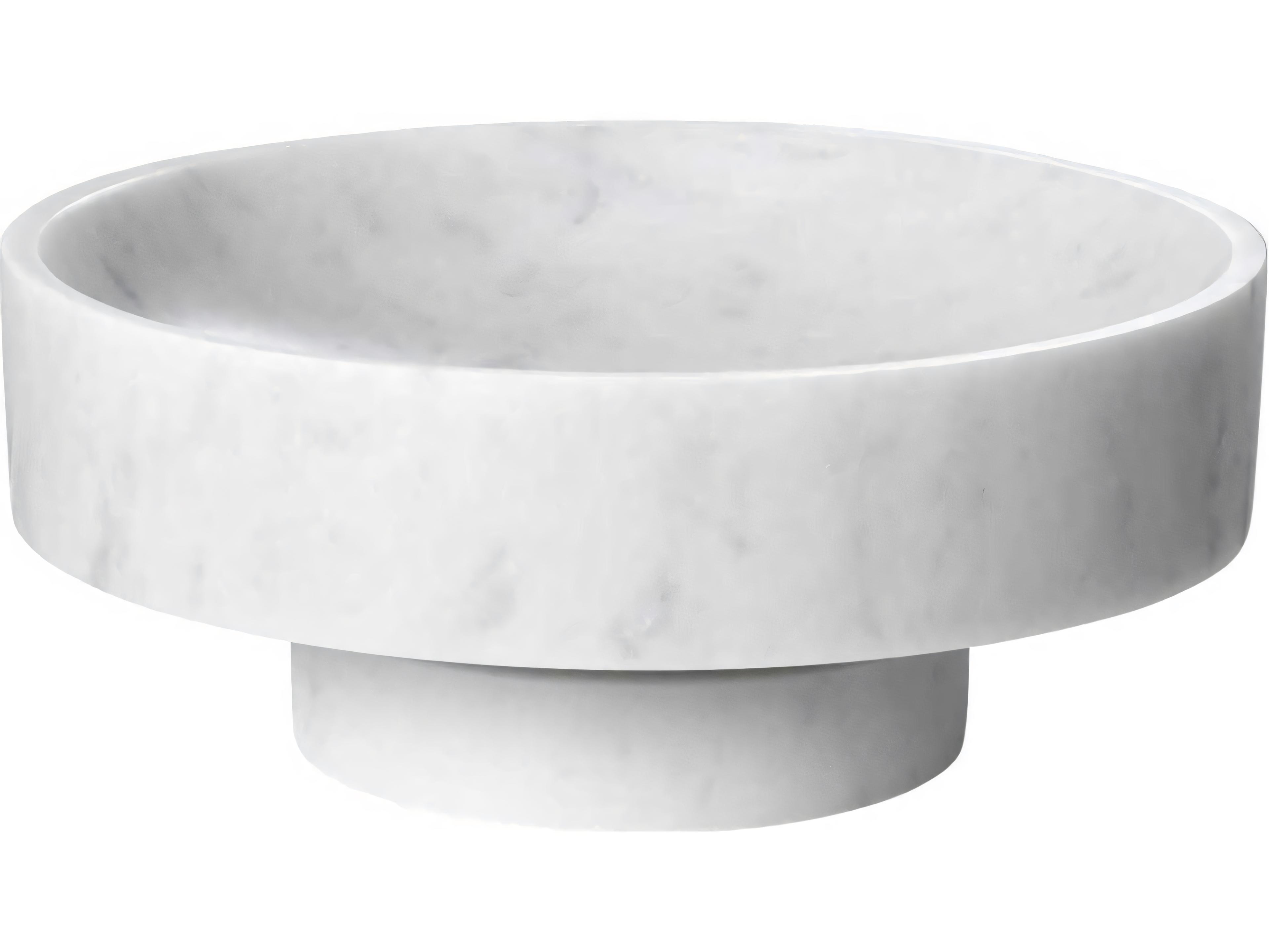 Santiago White Marble Bowl
