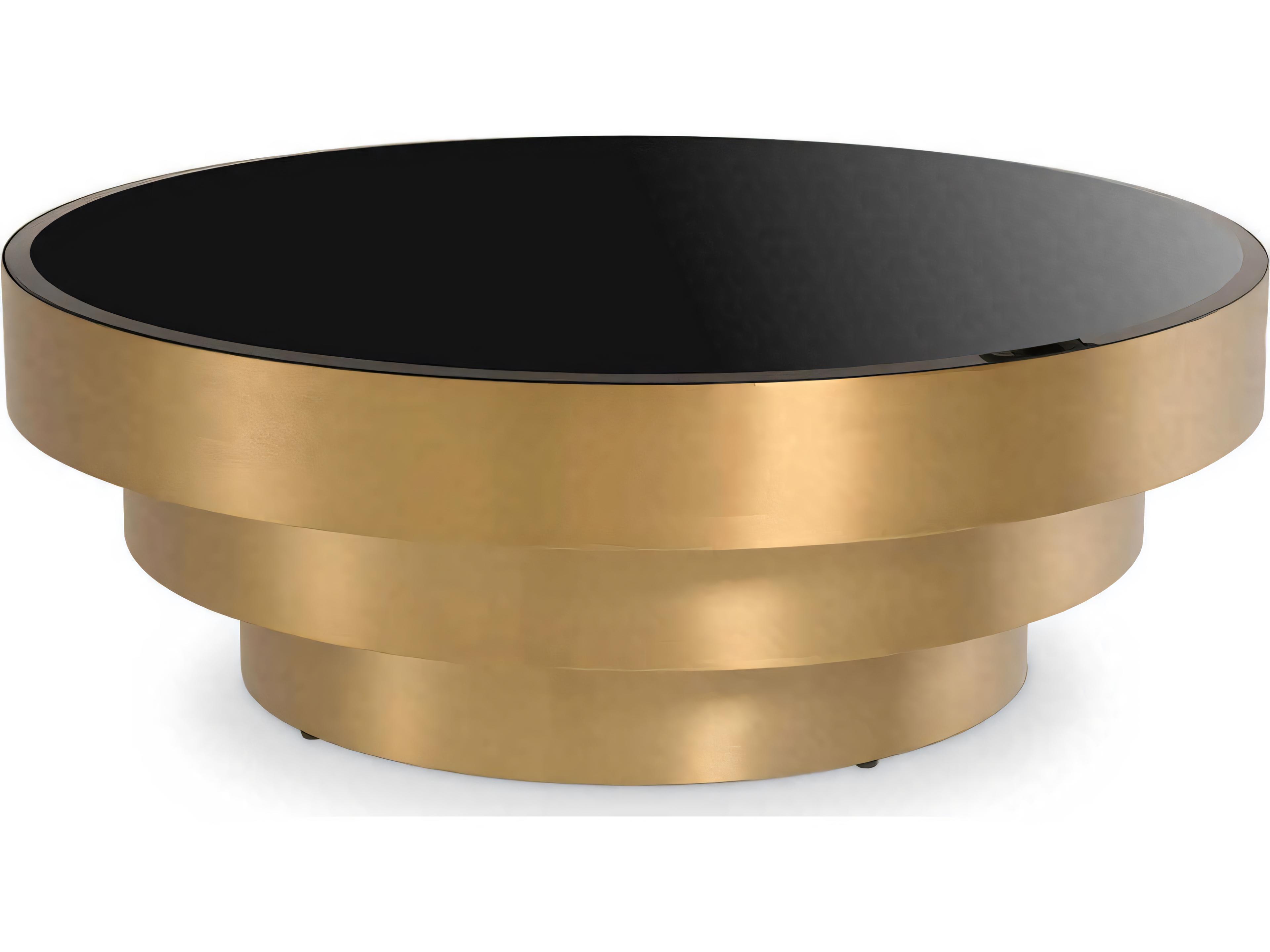 Sinclair Coffee Table Telescopic Brushed Brass