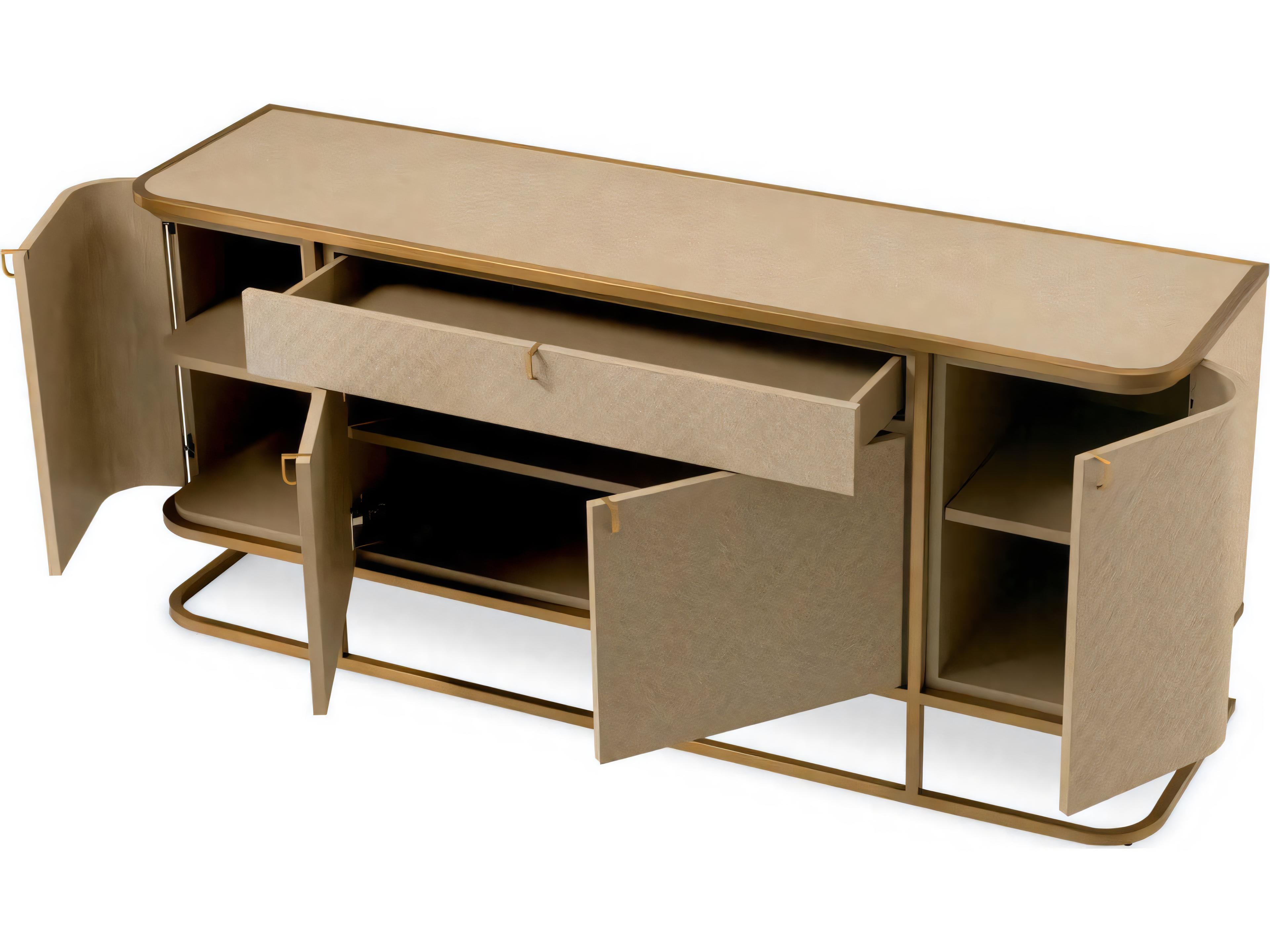 Eichholtz Napa Valley Woven Washed Oak Veneer Dresser