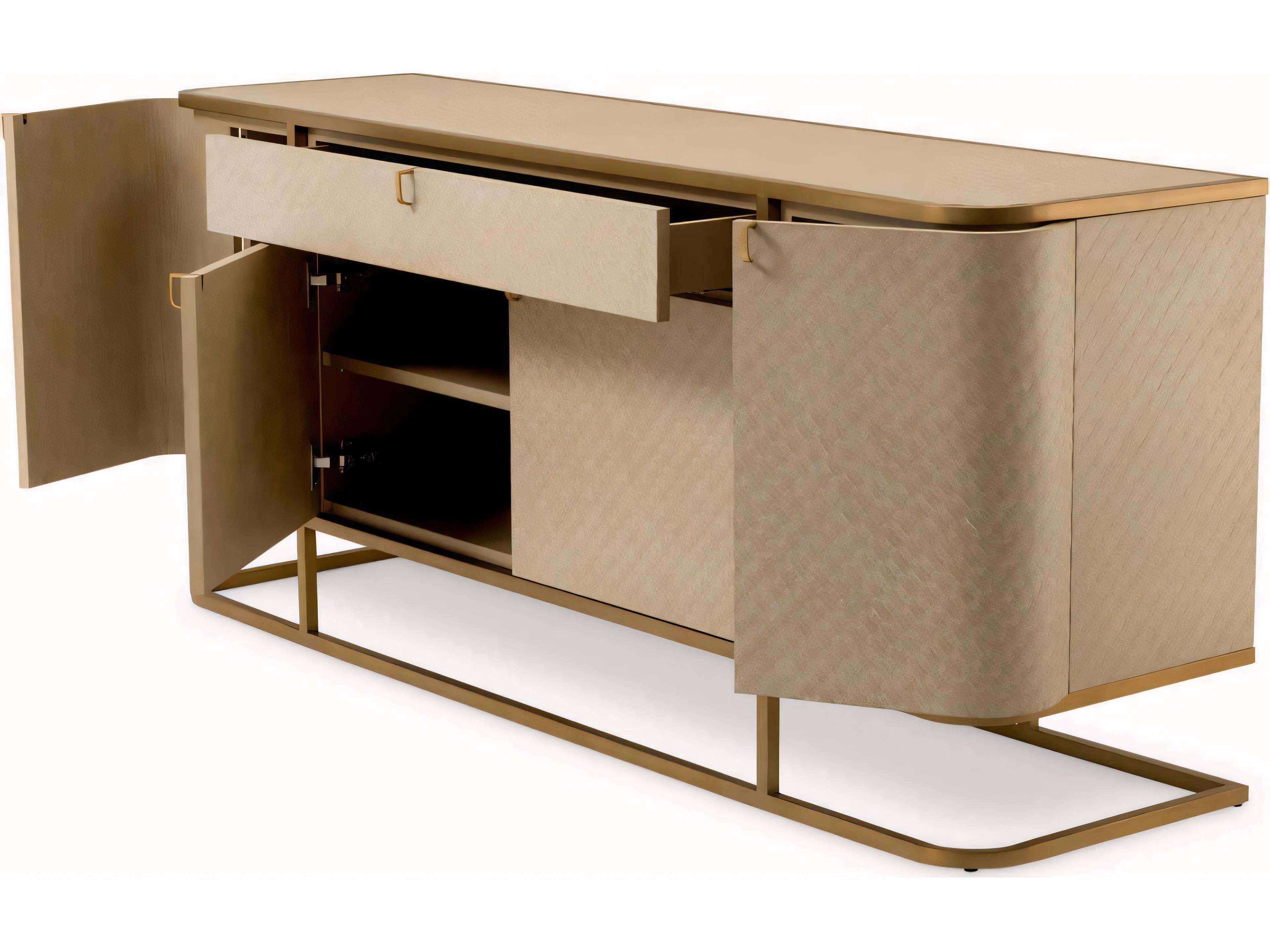 Eichholtz Napa Valley Woven Washed Oak Veneer Dresser