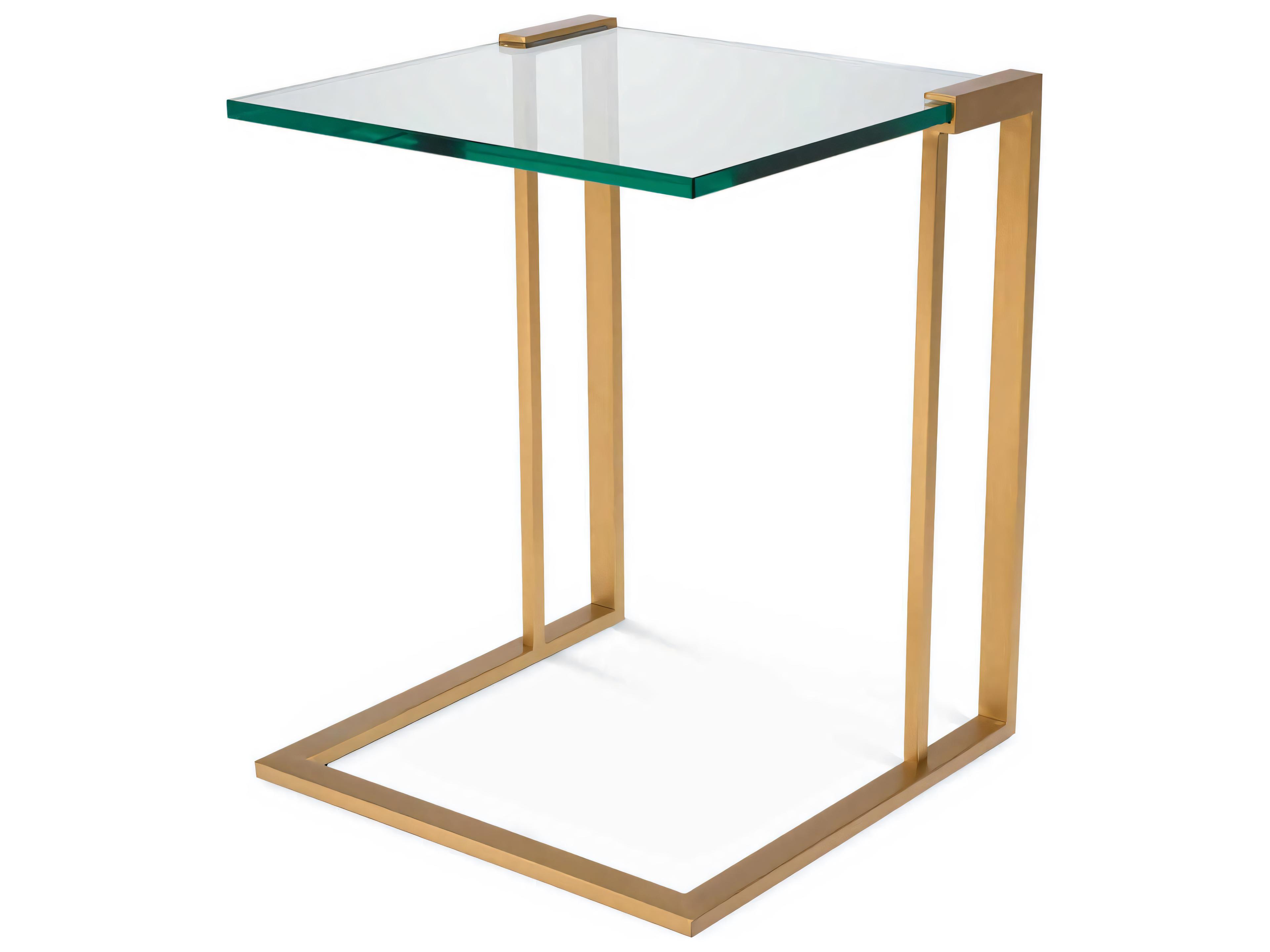 Perry Side Table Brushed Brass