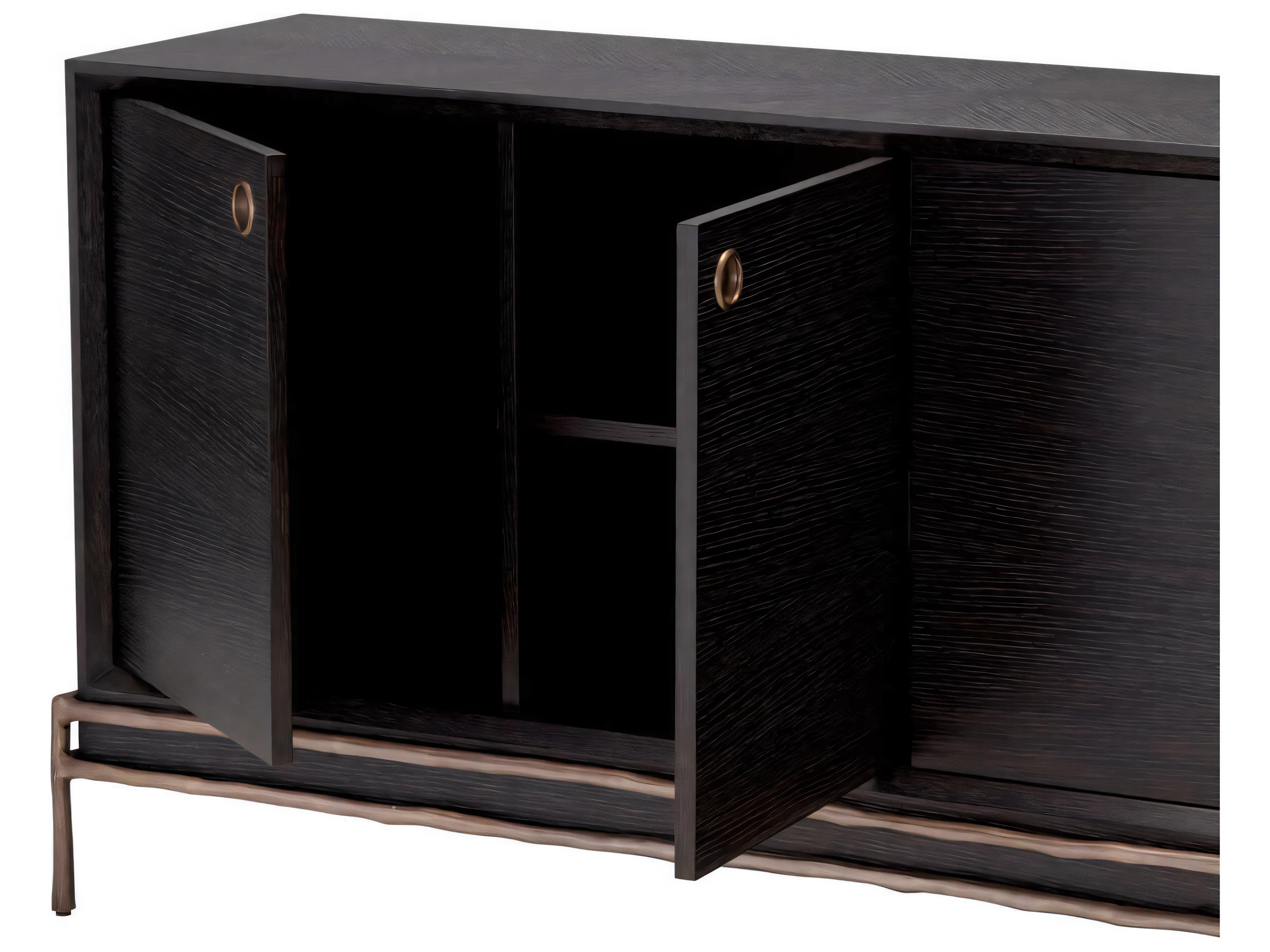 Eichholtz Premier Charcoal Grey Oak Veneer Dresser