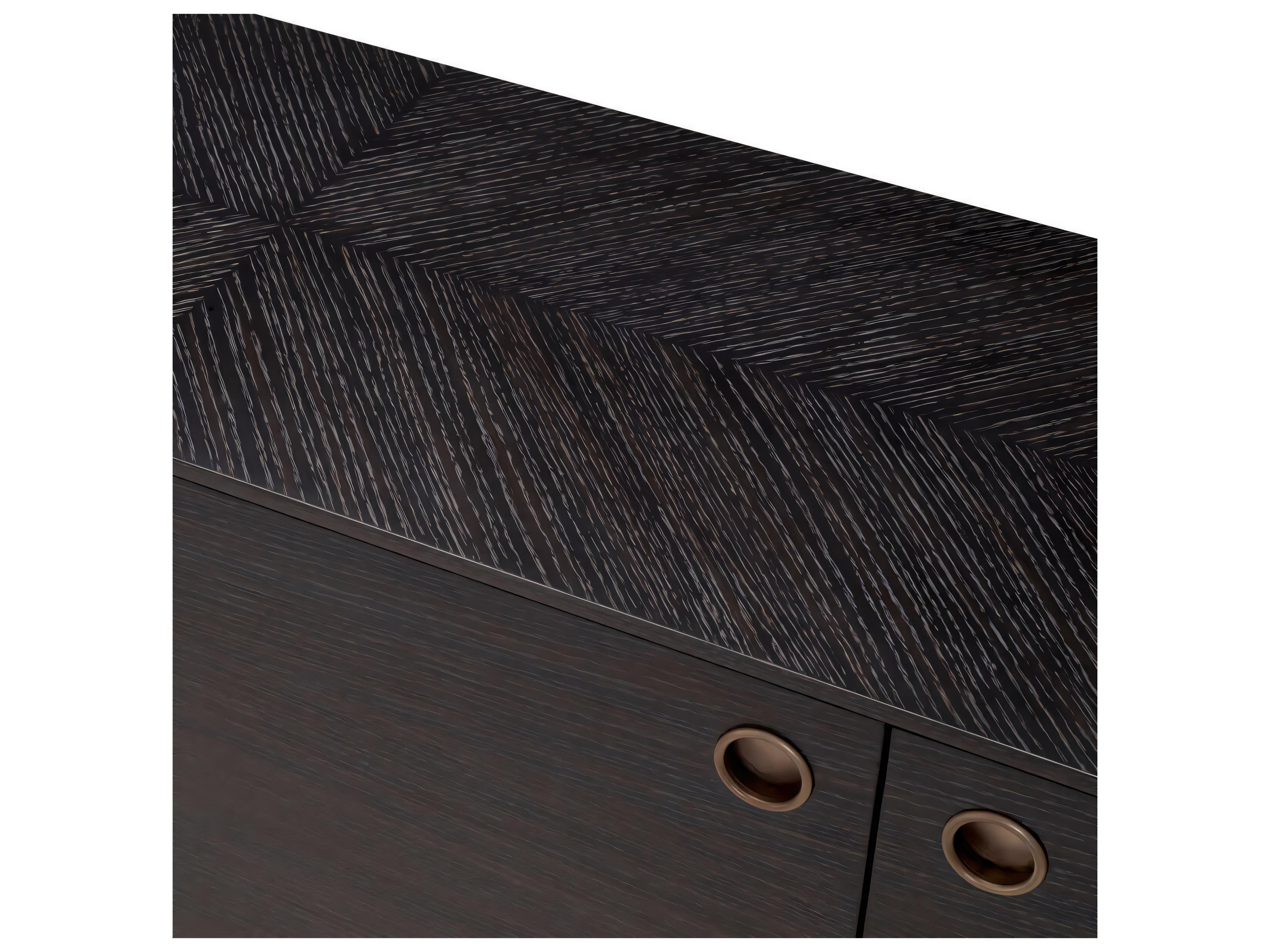 Eichholtz Premier Charcoal Grey Oak Veneer Dresser