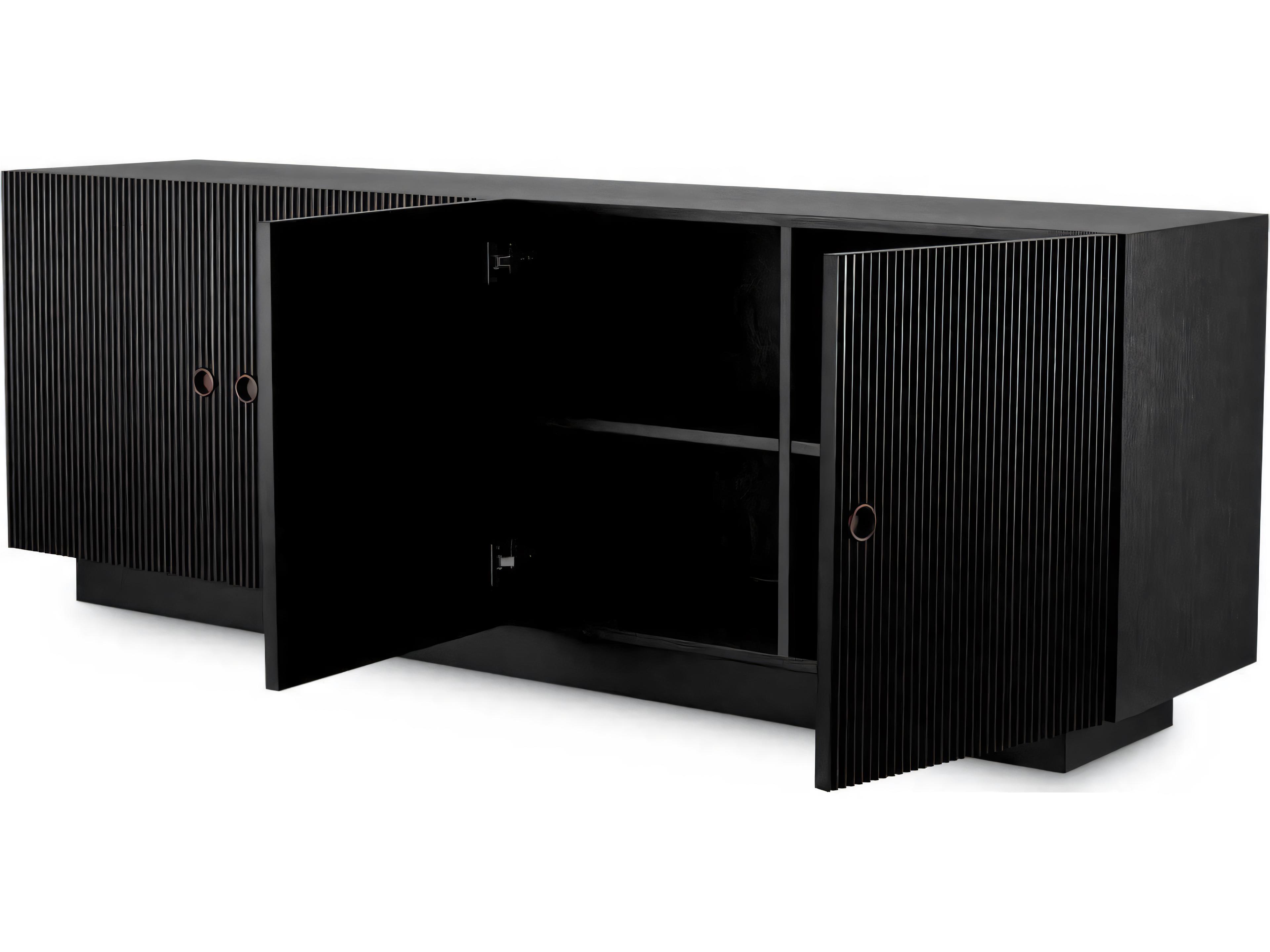 Eichholtz Dimitrios Charcoal Grey Oak Veneer Dresser