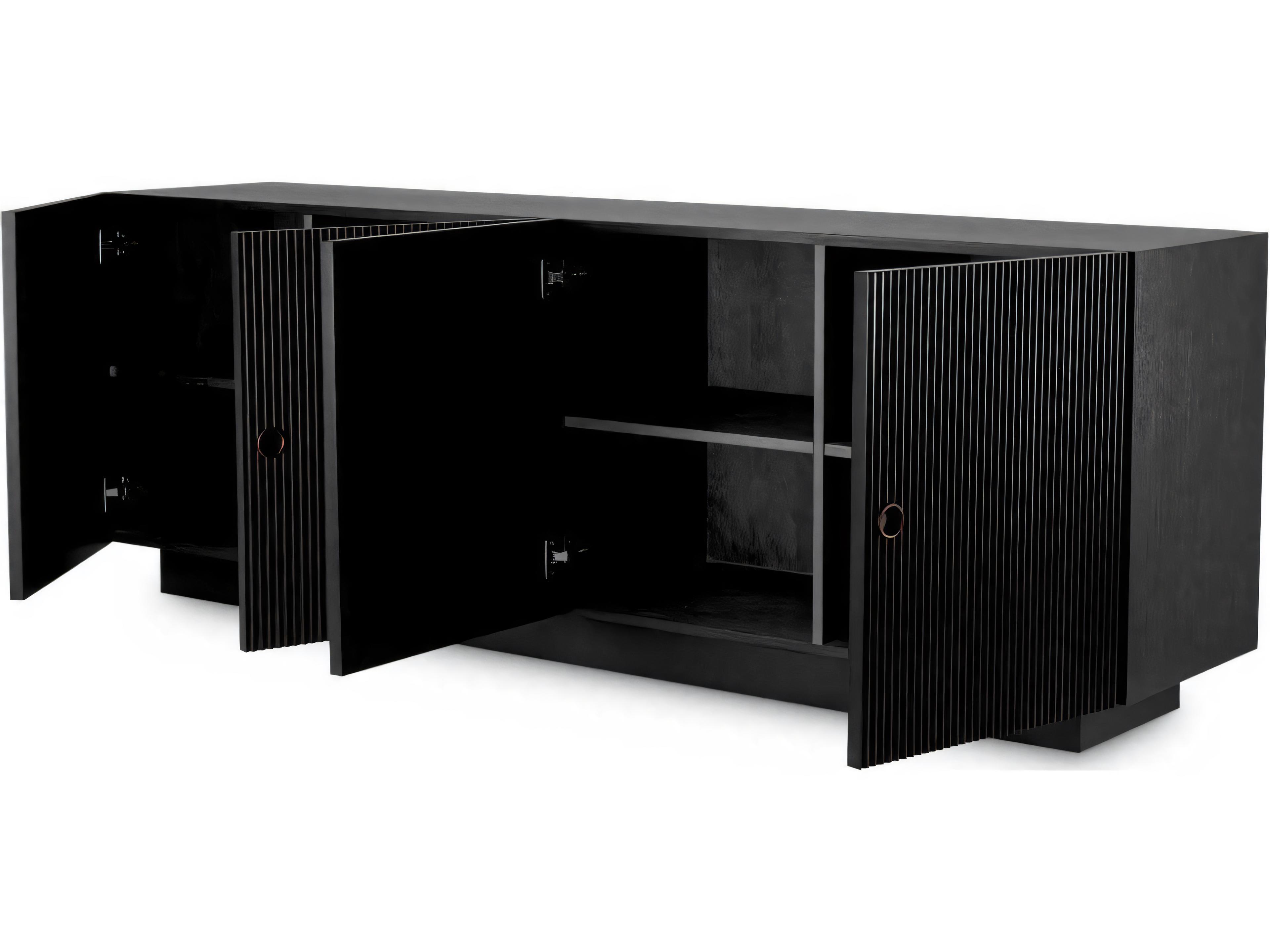 Eichholtz Dimitrios Charcoal Grey Oak Veneer Dresser