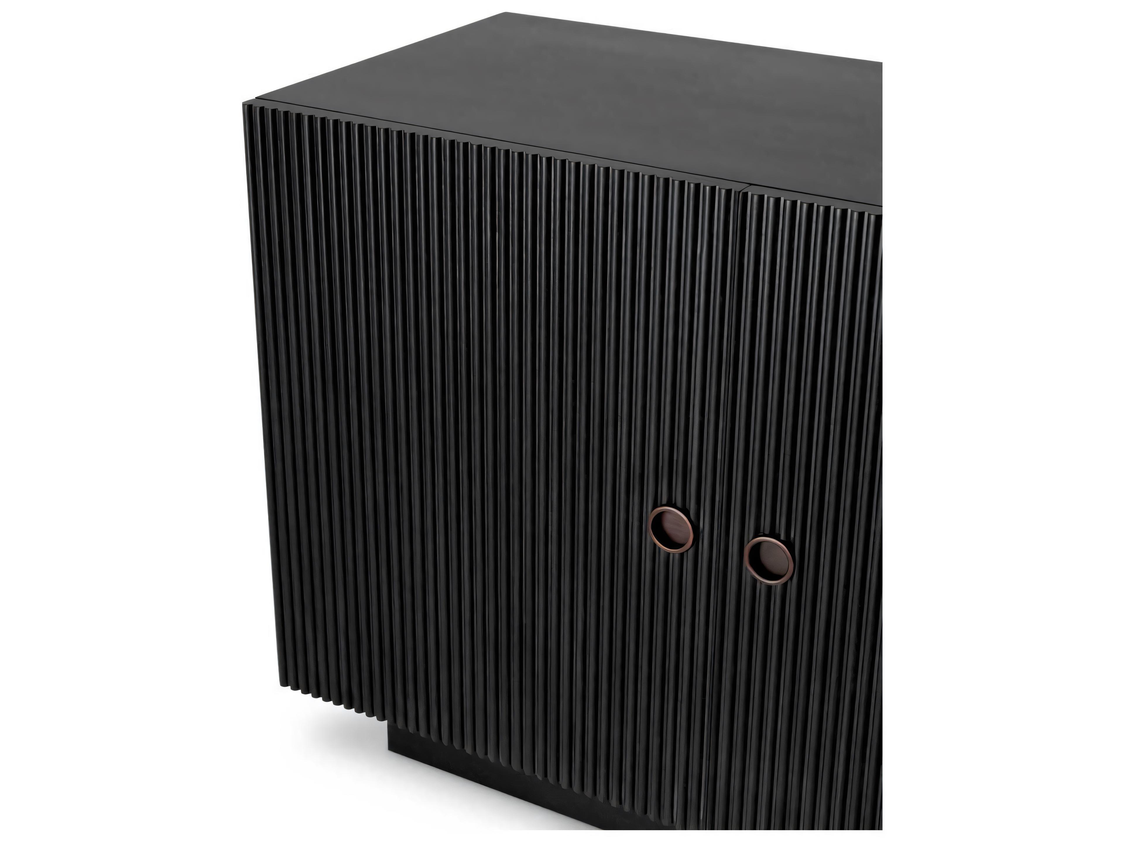 Eichholtz Dimitrios Charcoal Grey Oak Veneer Dresser