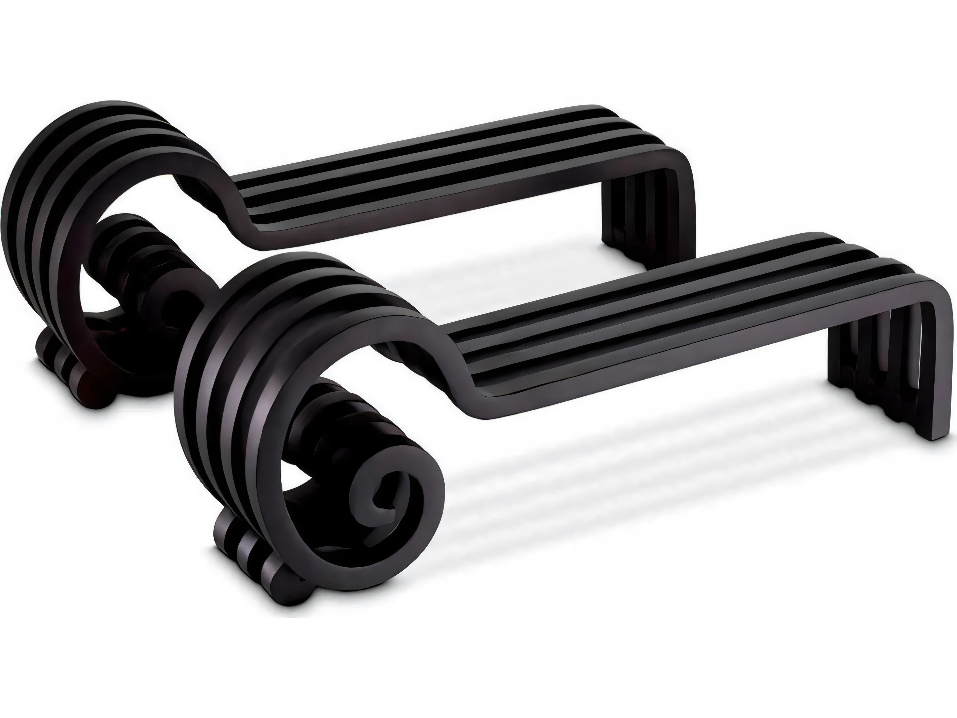 Mardor Black Andiron Set of 2