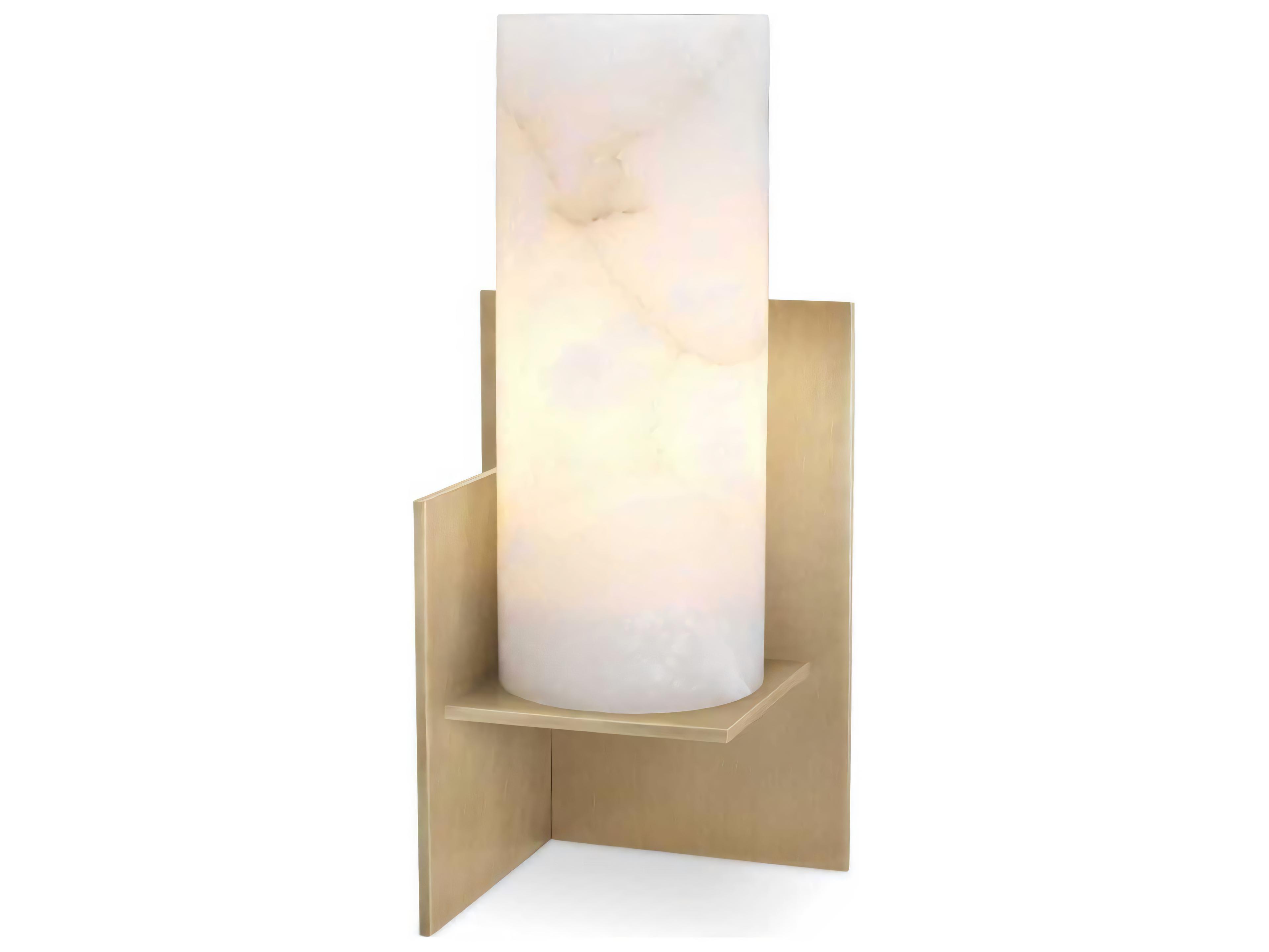Frisco Table Lamp Geometric Alabaster Shade