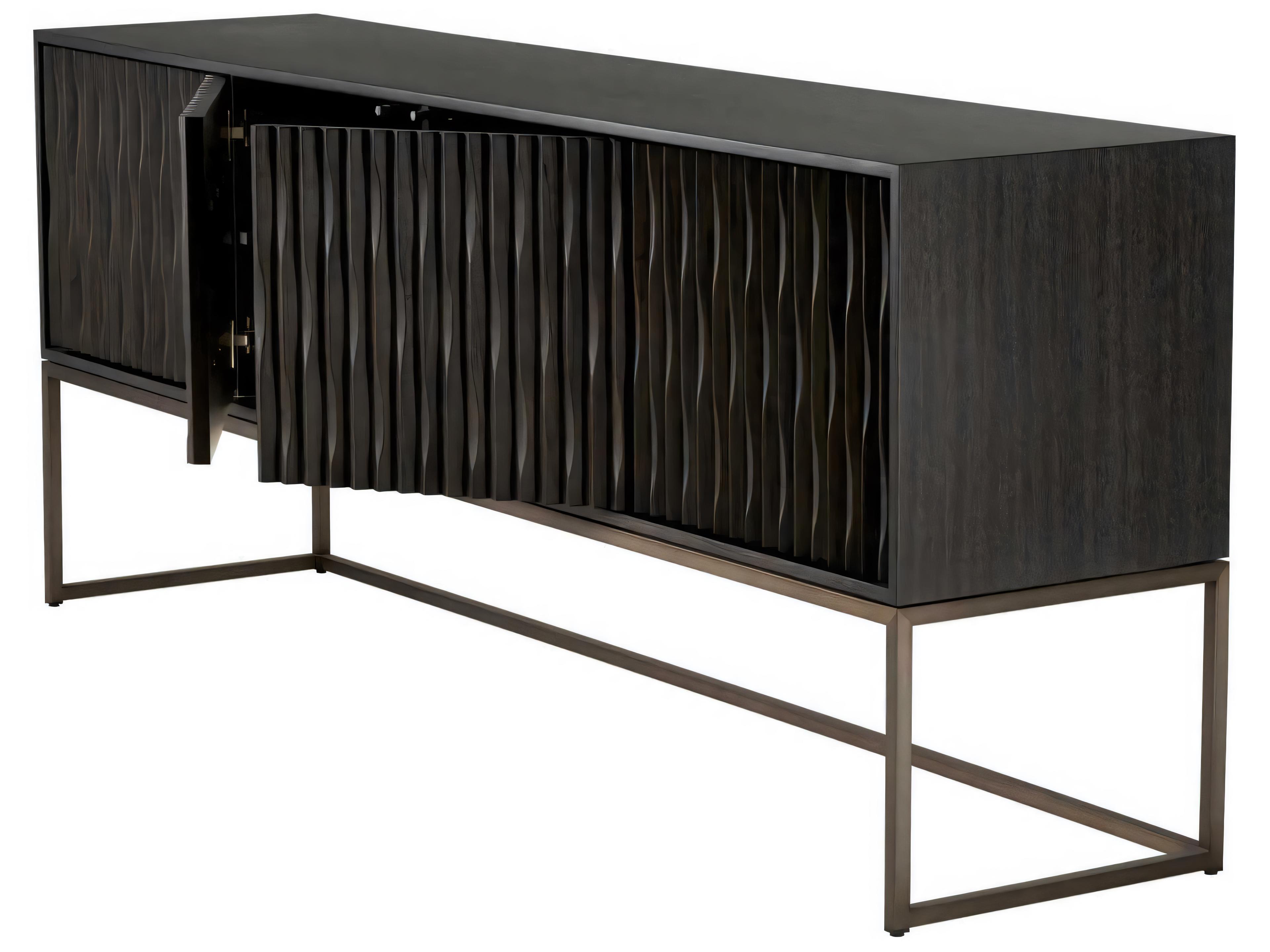 Eichholtz Brayden Charcoal Grey Oak Veneer Dresser