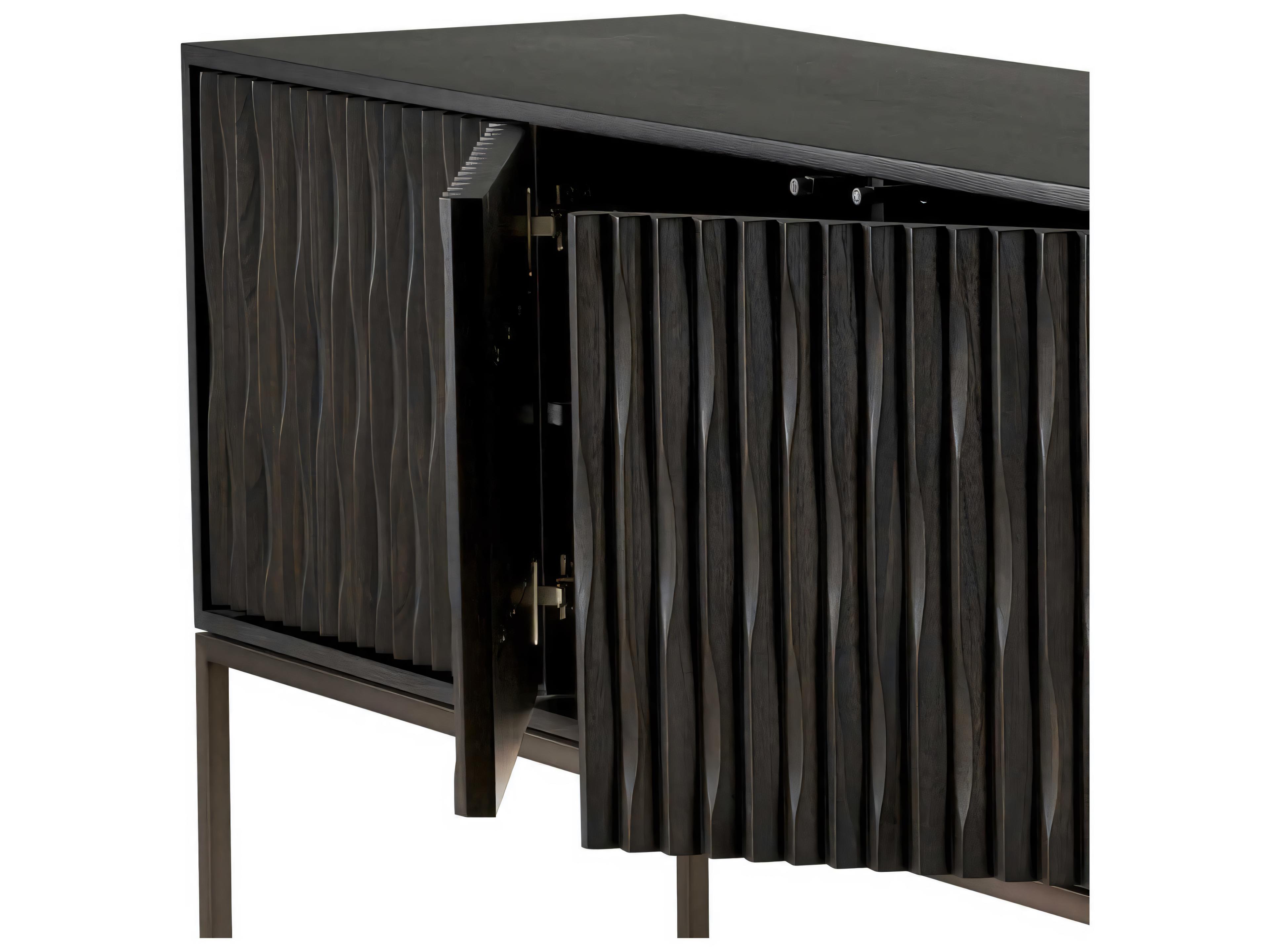 Eichholtz Brayden Charcoal Grey Oak Veneer Dresser